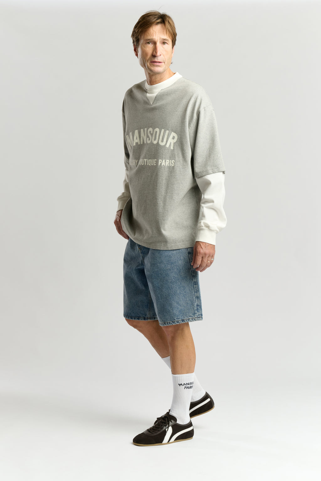 Double Sleeved Longsleeve Heather Grey