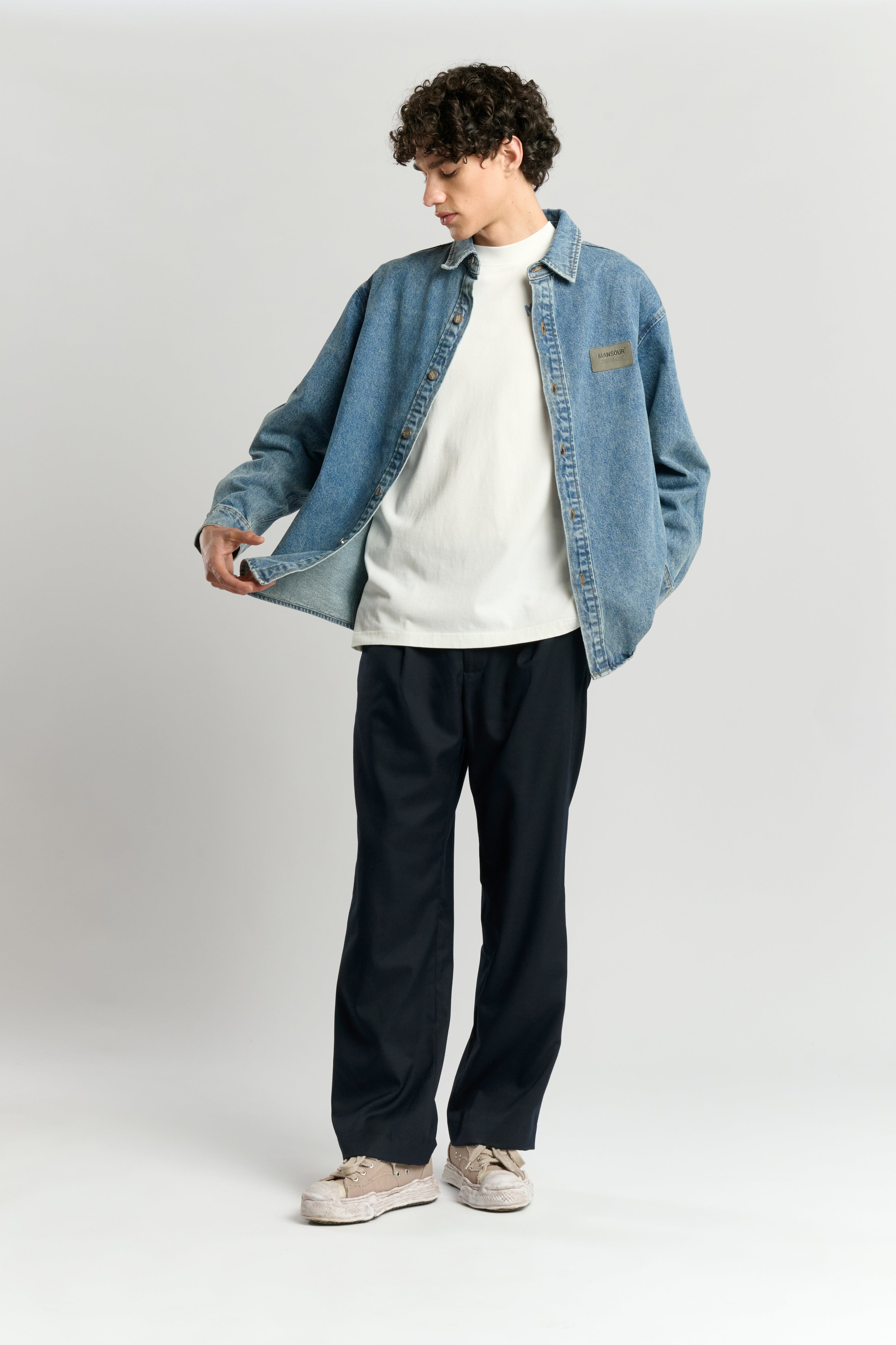 Denim Overshirt Washed Blue