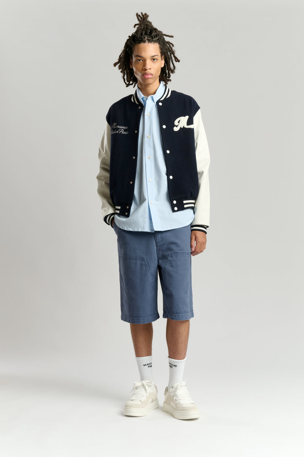 College Varsity Jacket Navy