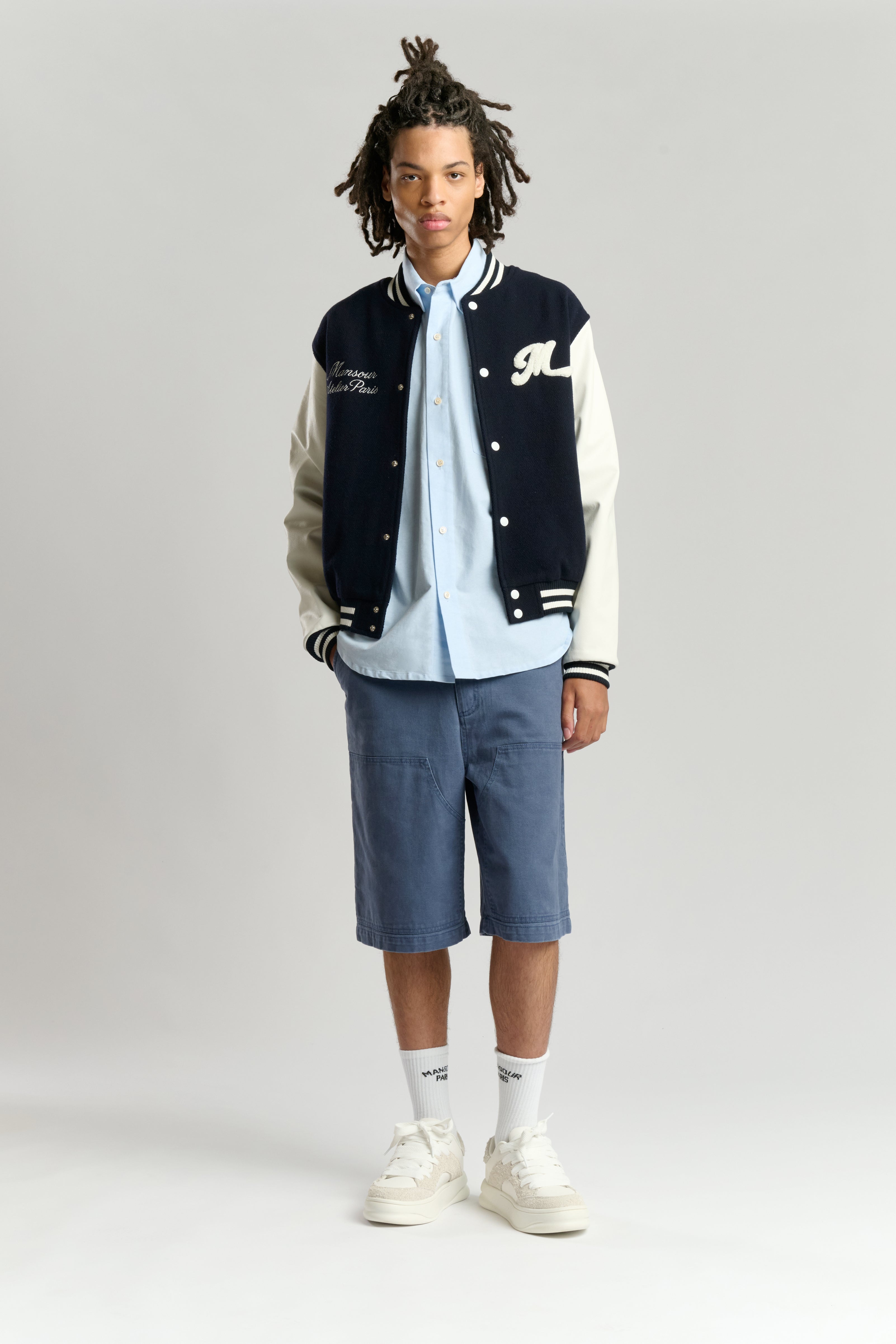 College Varsity Jacket Navy