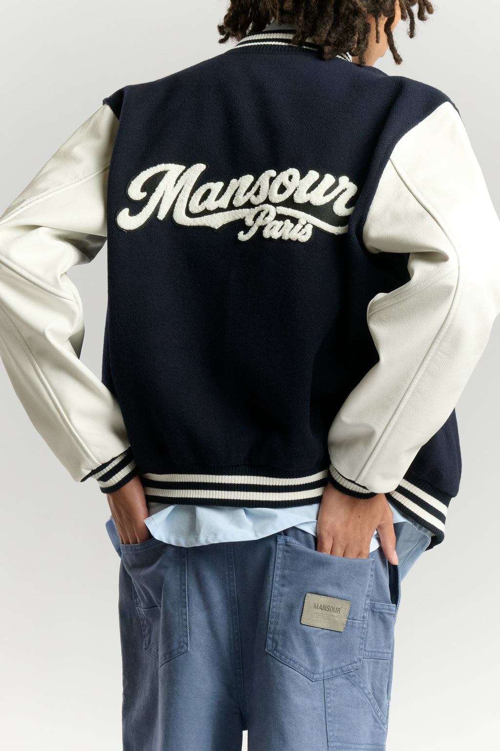 College Varsity Jacket Navy