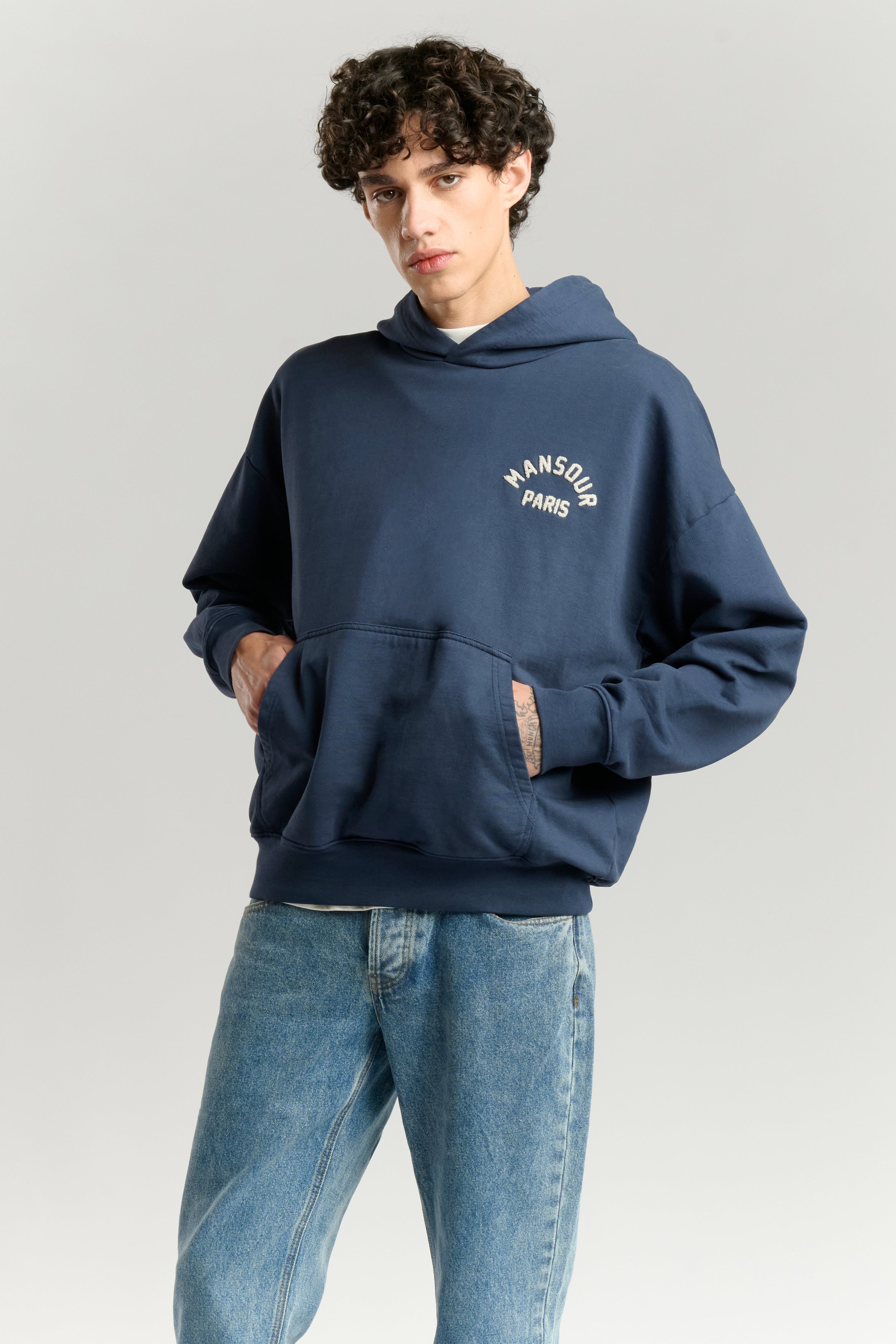 Paris College Hoodie Green Milieu