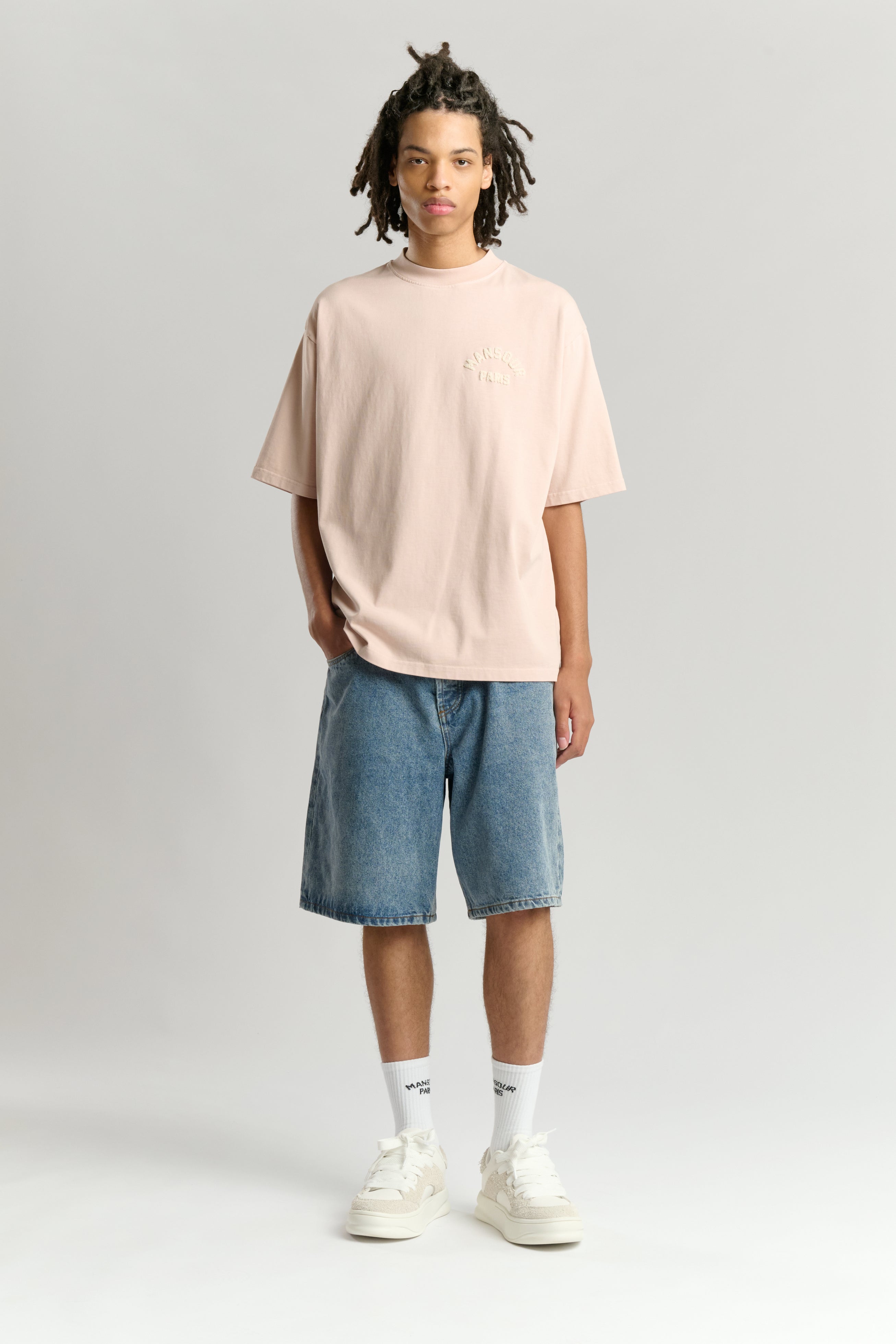 Paris College T-shirt Dusty Pink