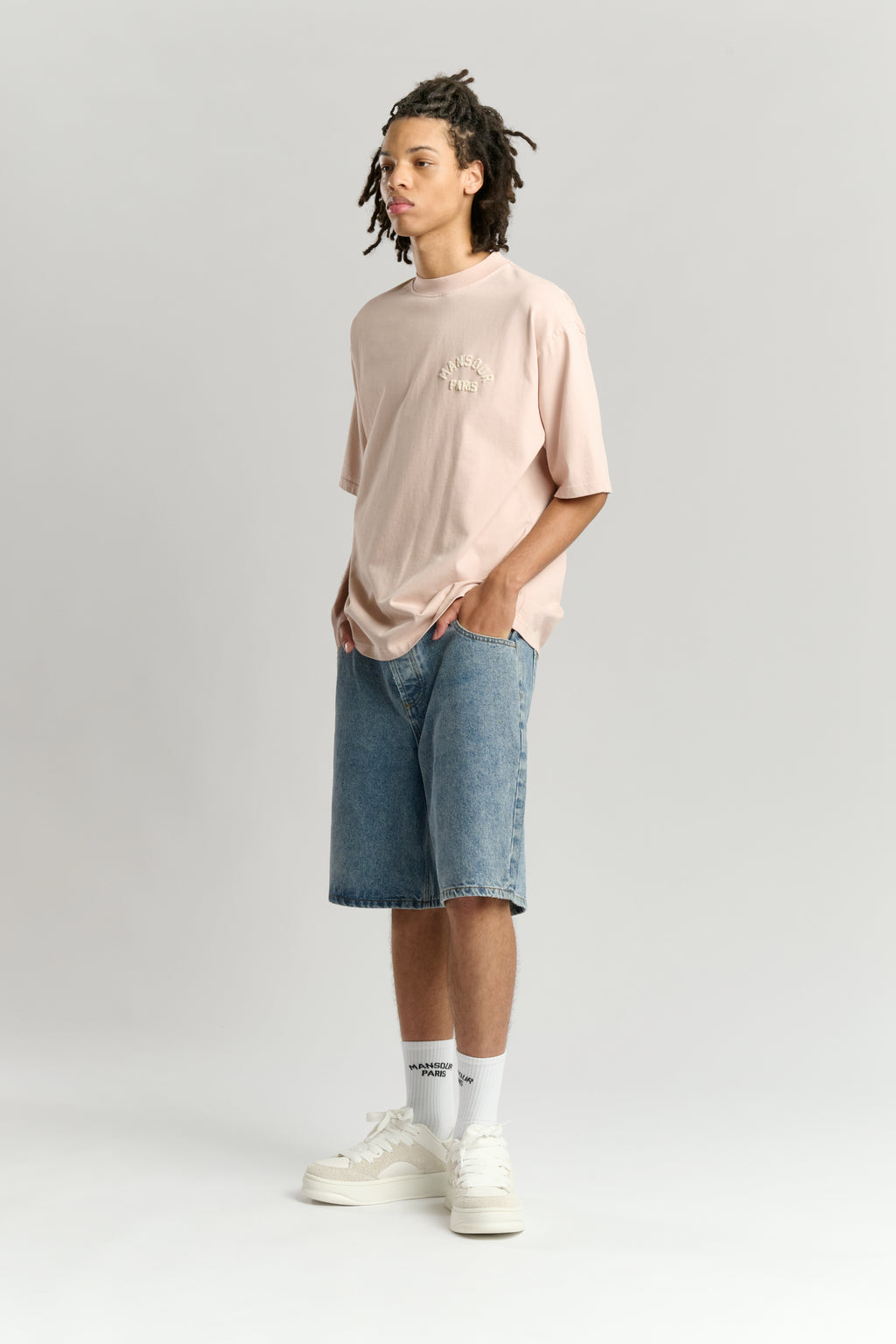 Paris College T-shirt Dusty Pink