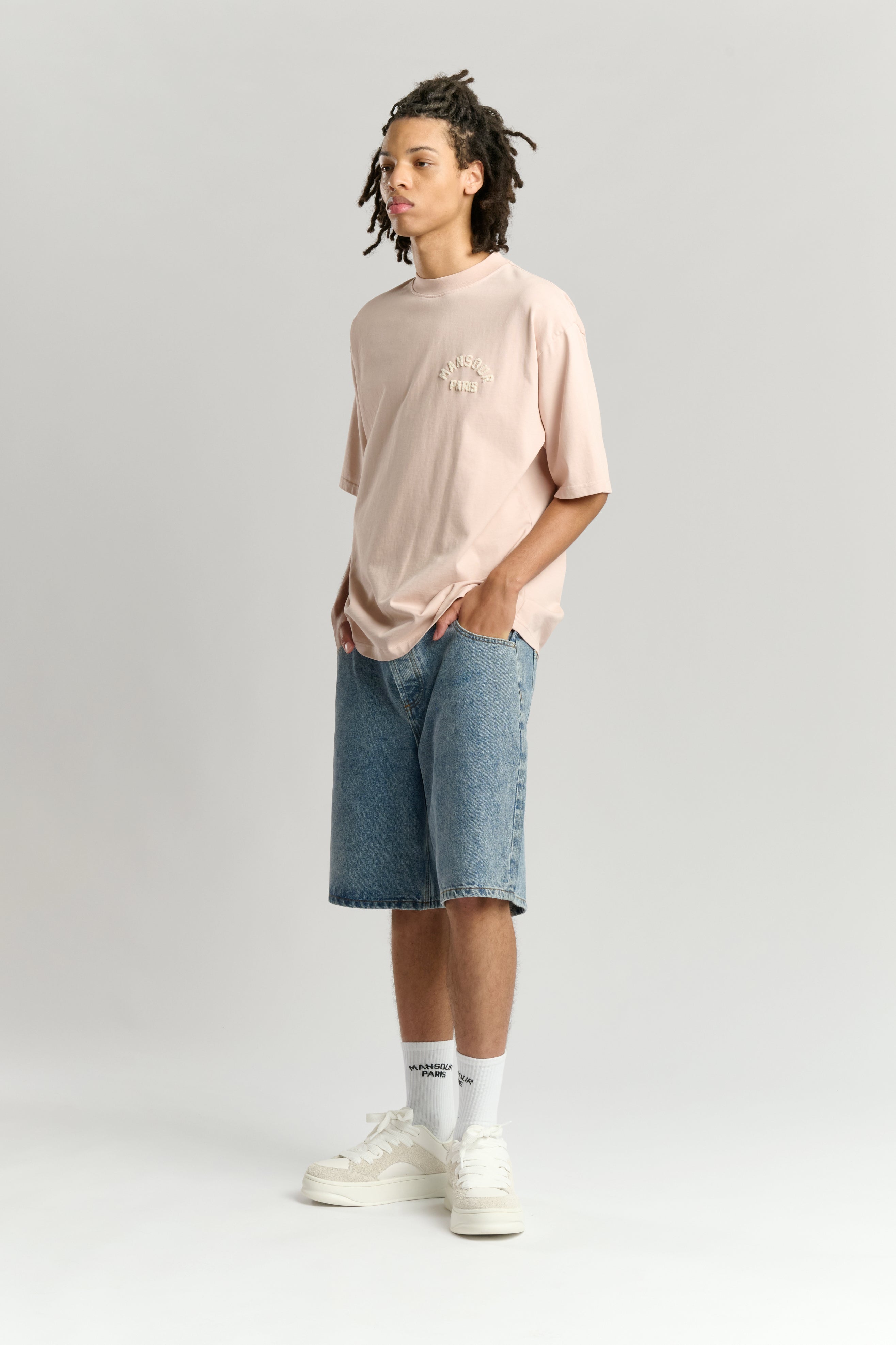 Paris College T-shirt Dusty Pink