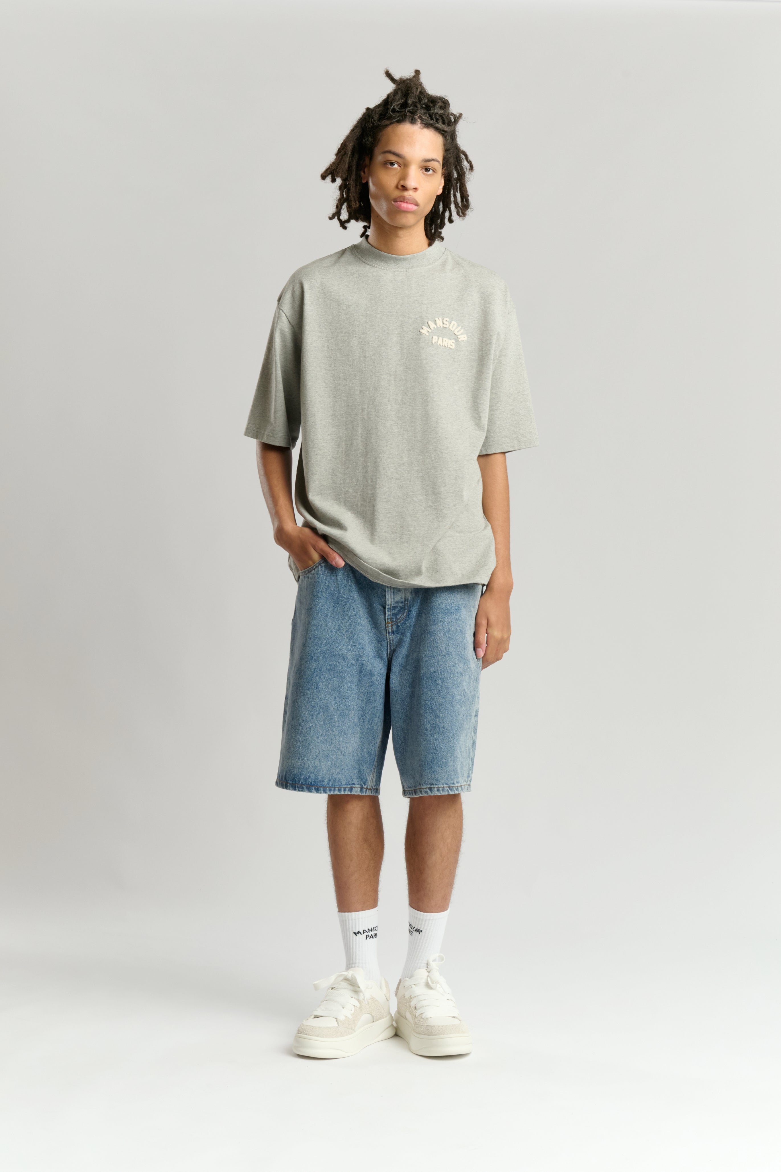 Paris College T-shirt Heather Grey