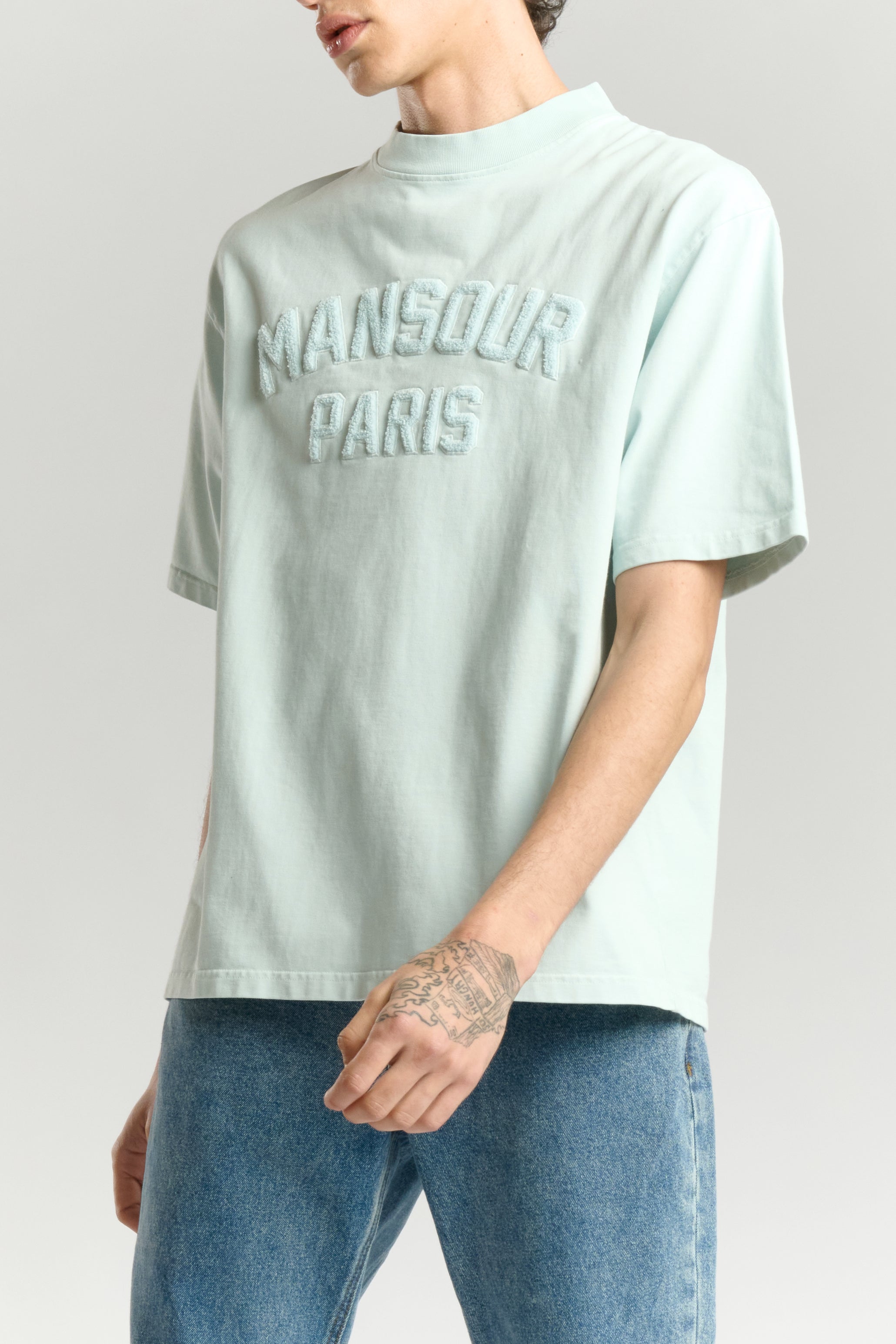 Paris College T-shirt Misty Blue