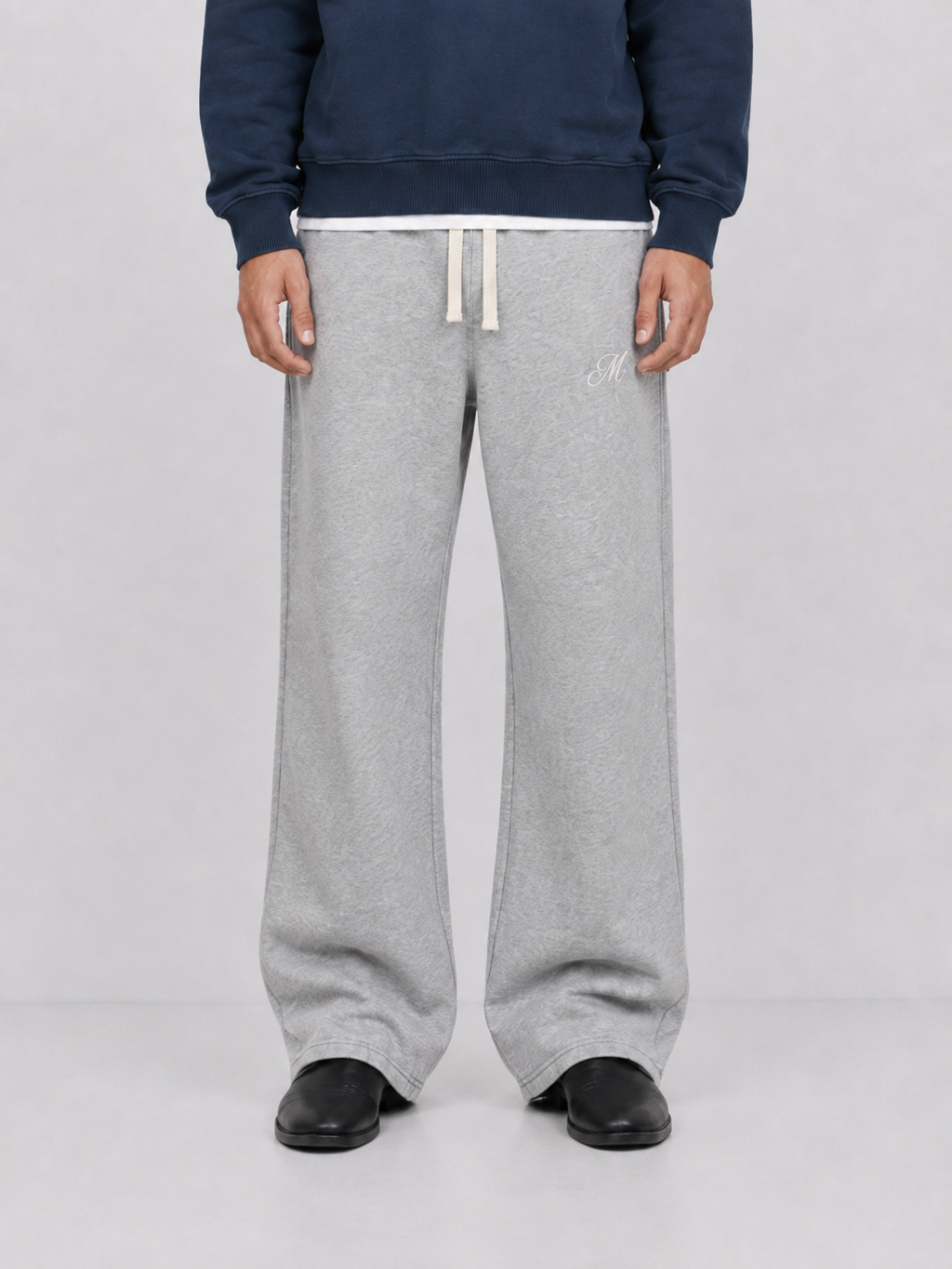 M Script Lounge Pants Heather Grey low