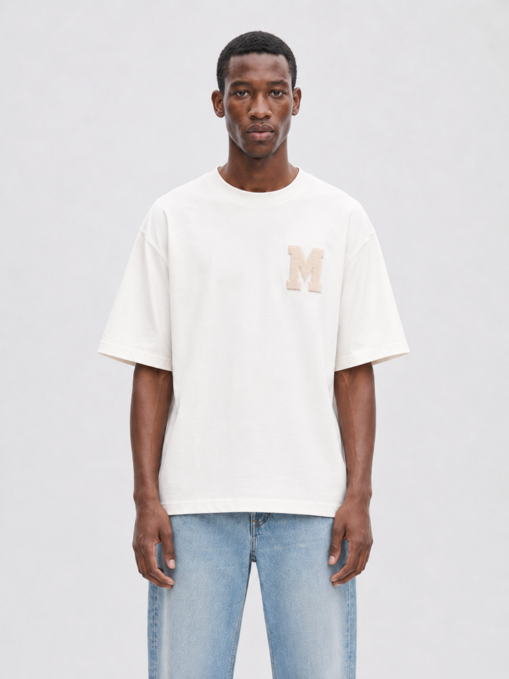 M Patch T-shirt Marshmellow