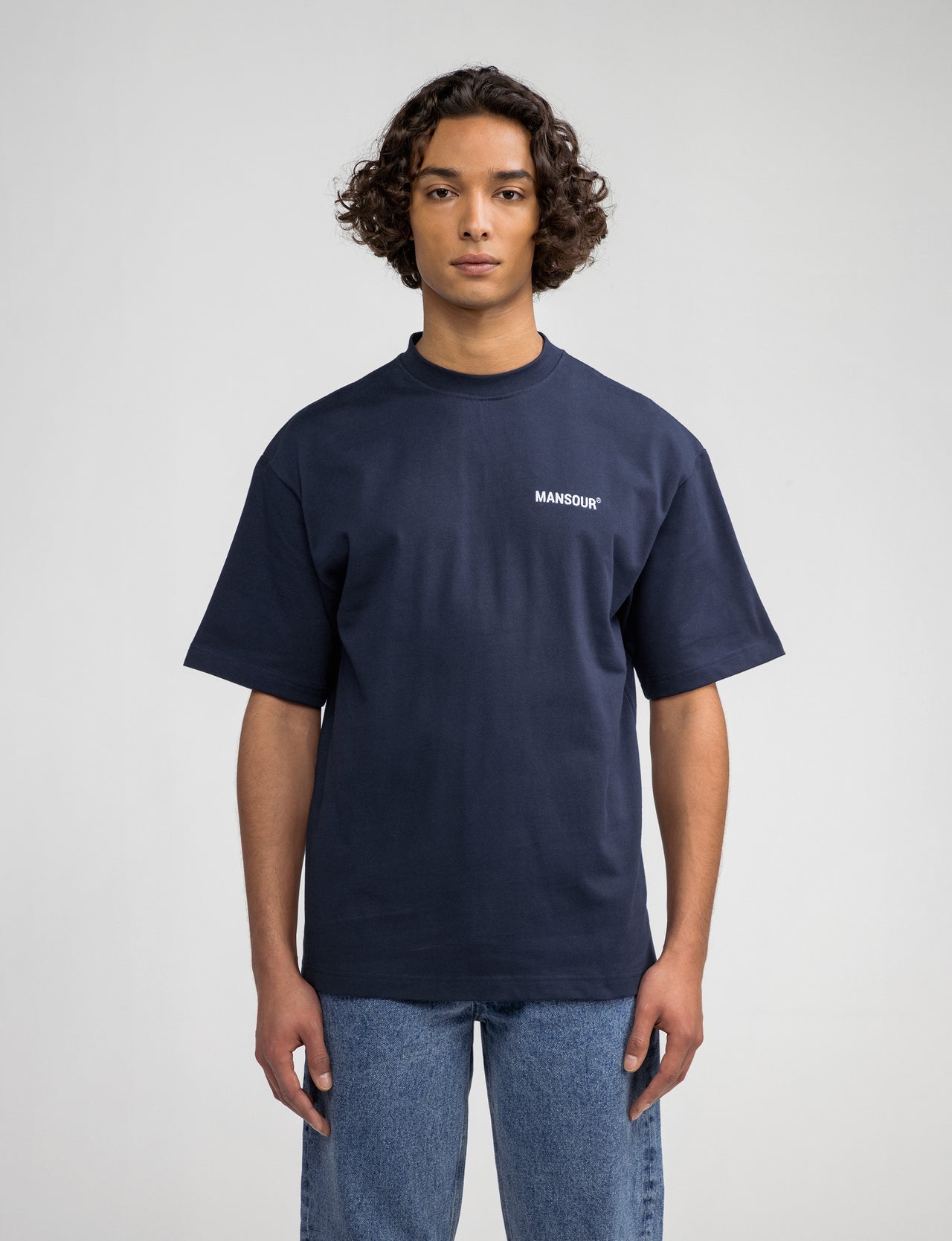 Logo T-shirt Navy Blauw