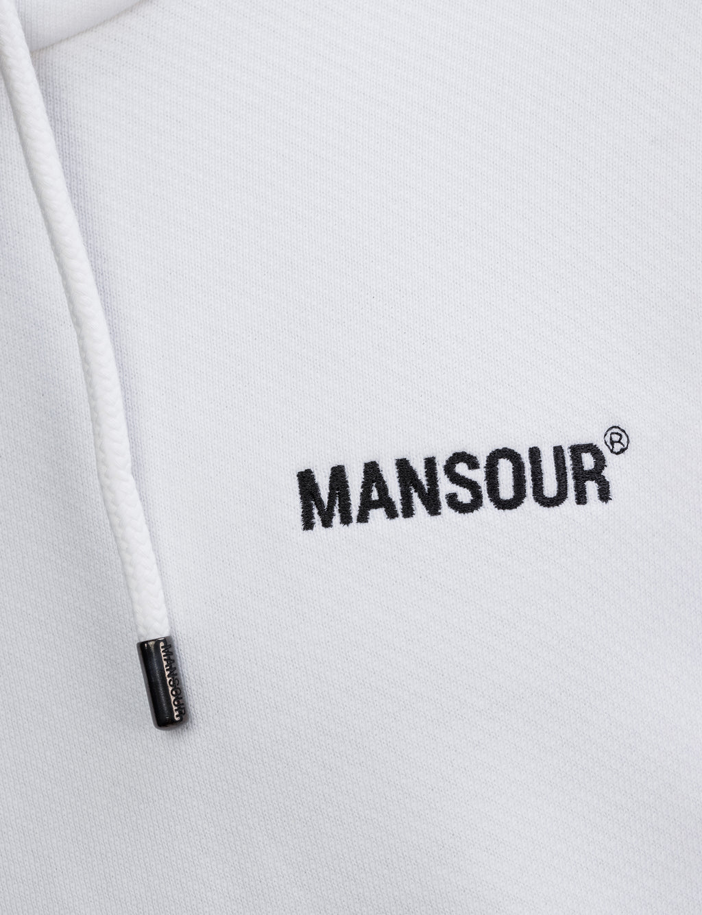 Logo hoodie white