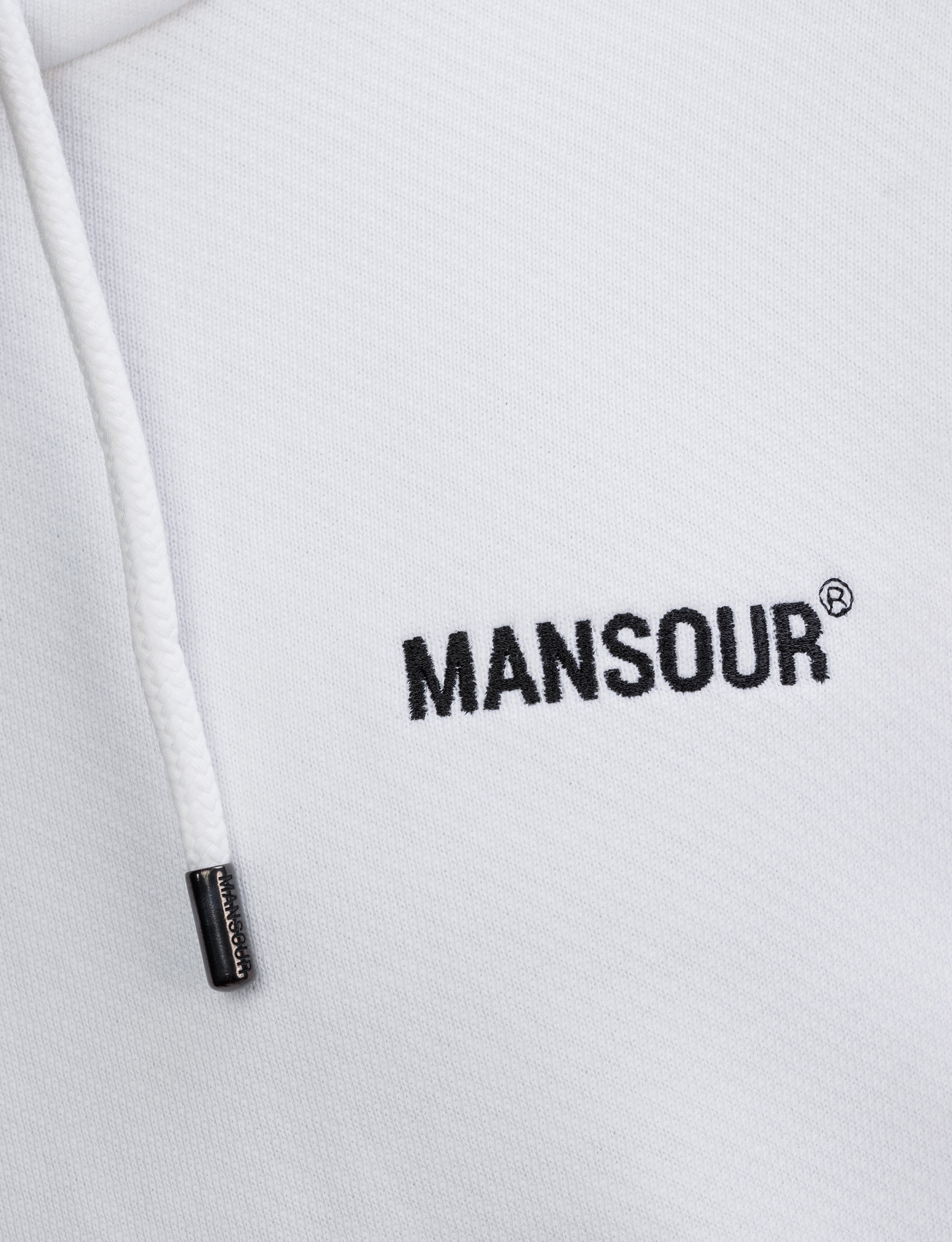 Logo hoodie white