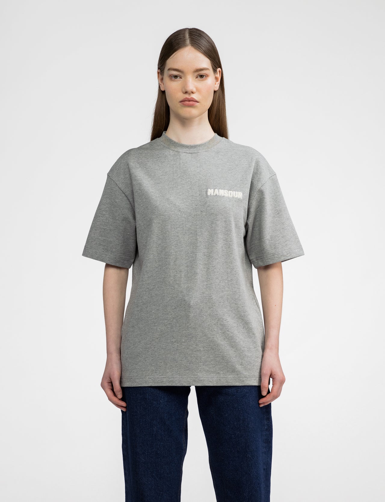 Paris College T-shirt grijs gemêleerd