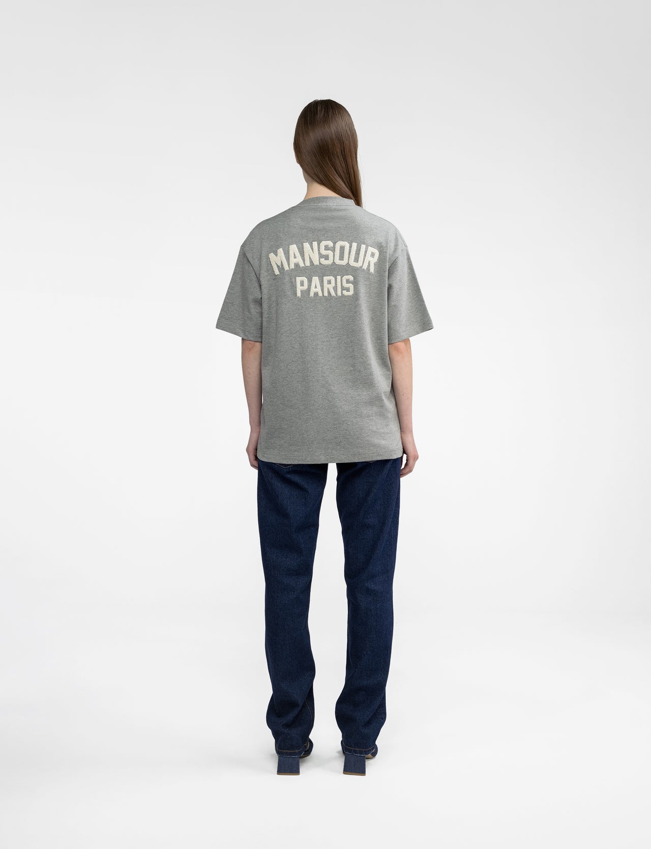 Paris College T-shirt grijs gemêleerd