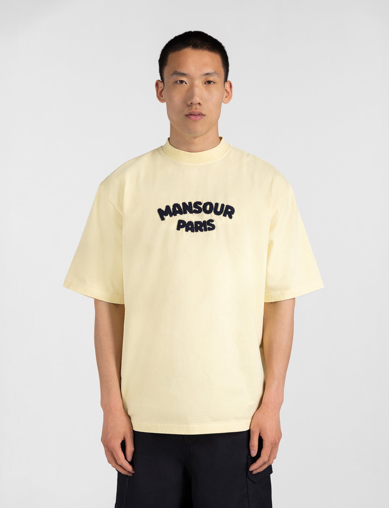 Chainstitch logo t-shirt Butter Yellow