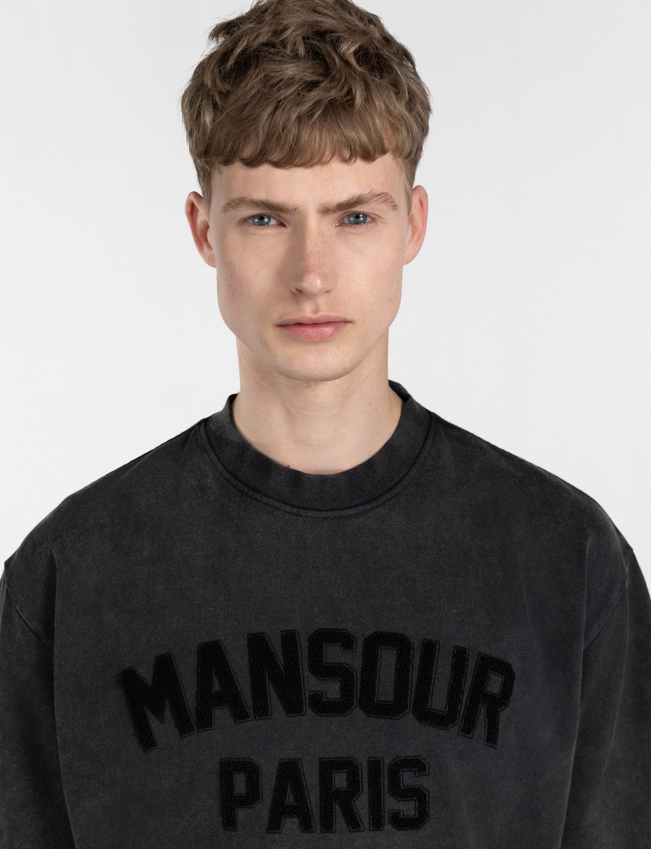 Paris College T-shirt Washed Black