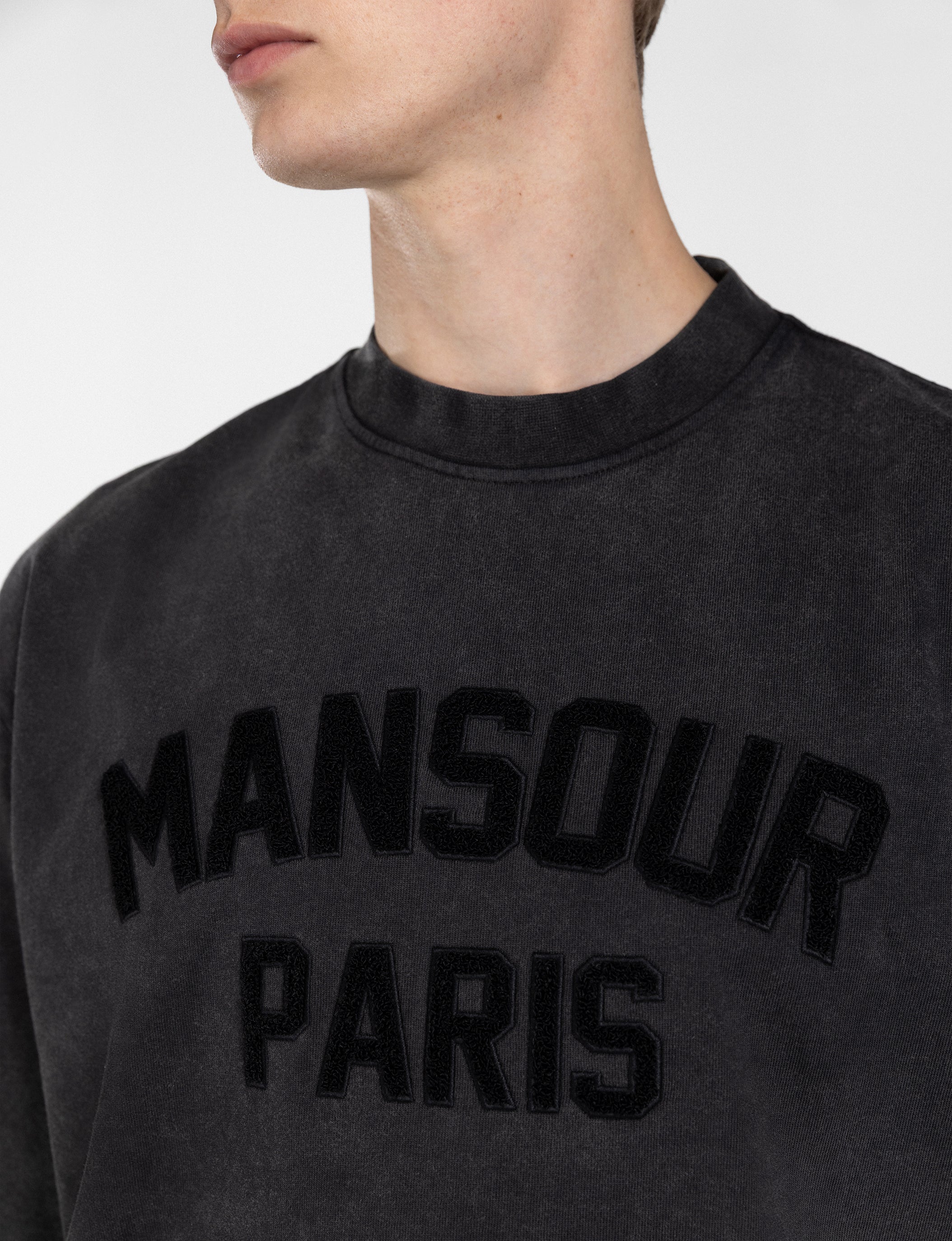 Paris College T-shirt Washed Black