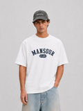 Mansour Club Faded White T-shirt