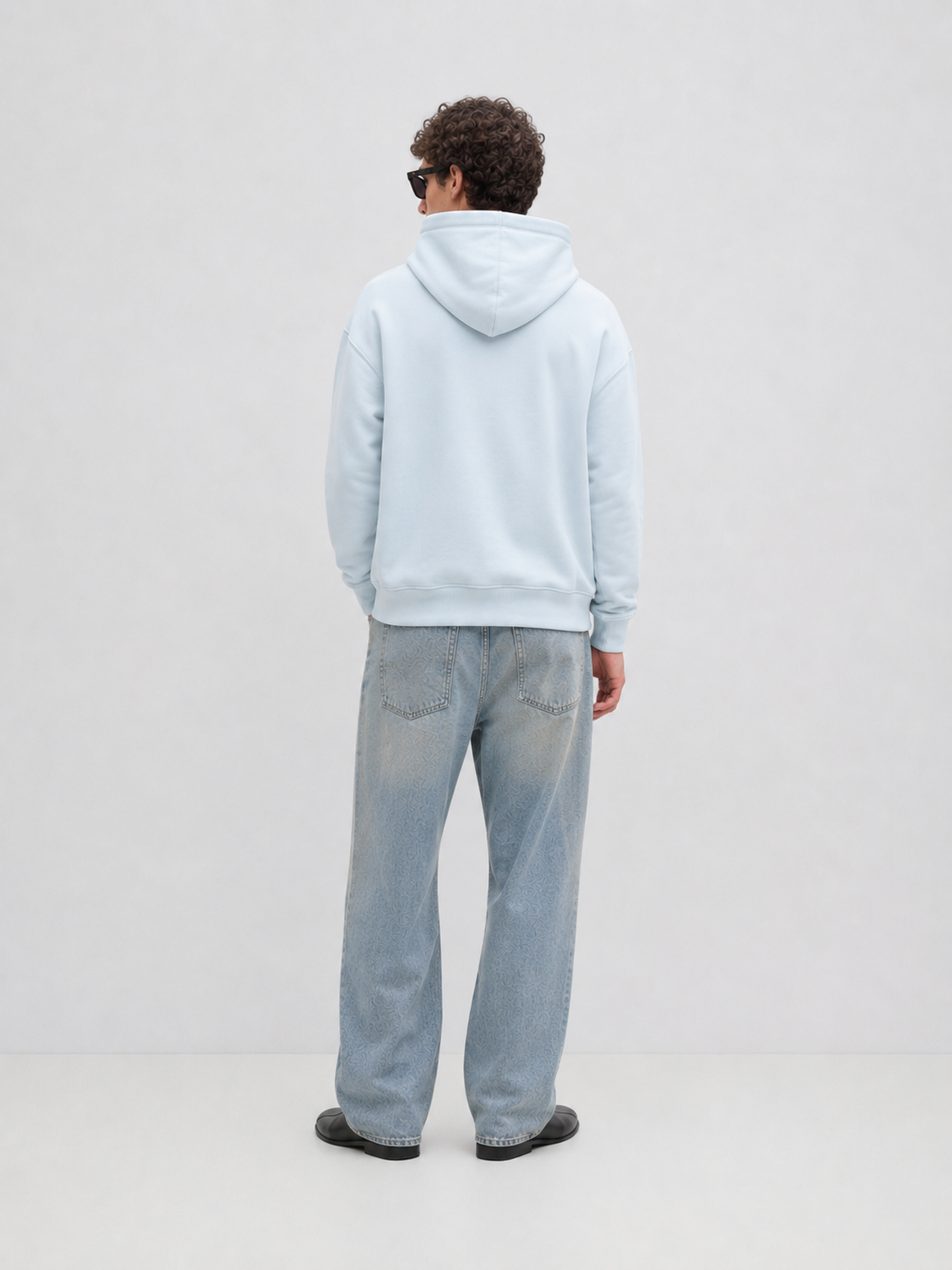 Misty Blue Hoodie Back