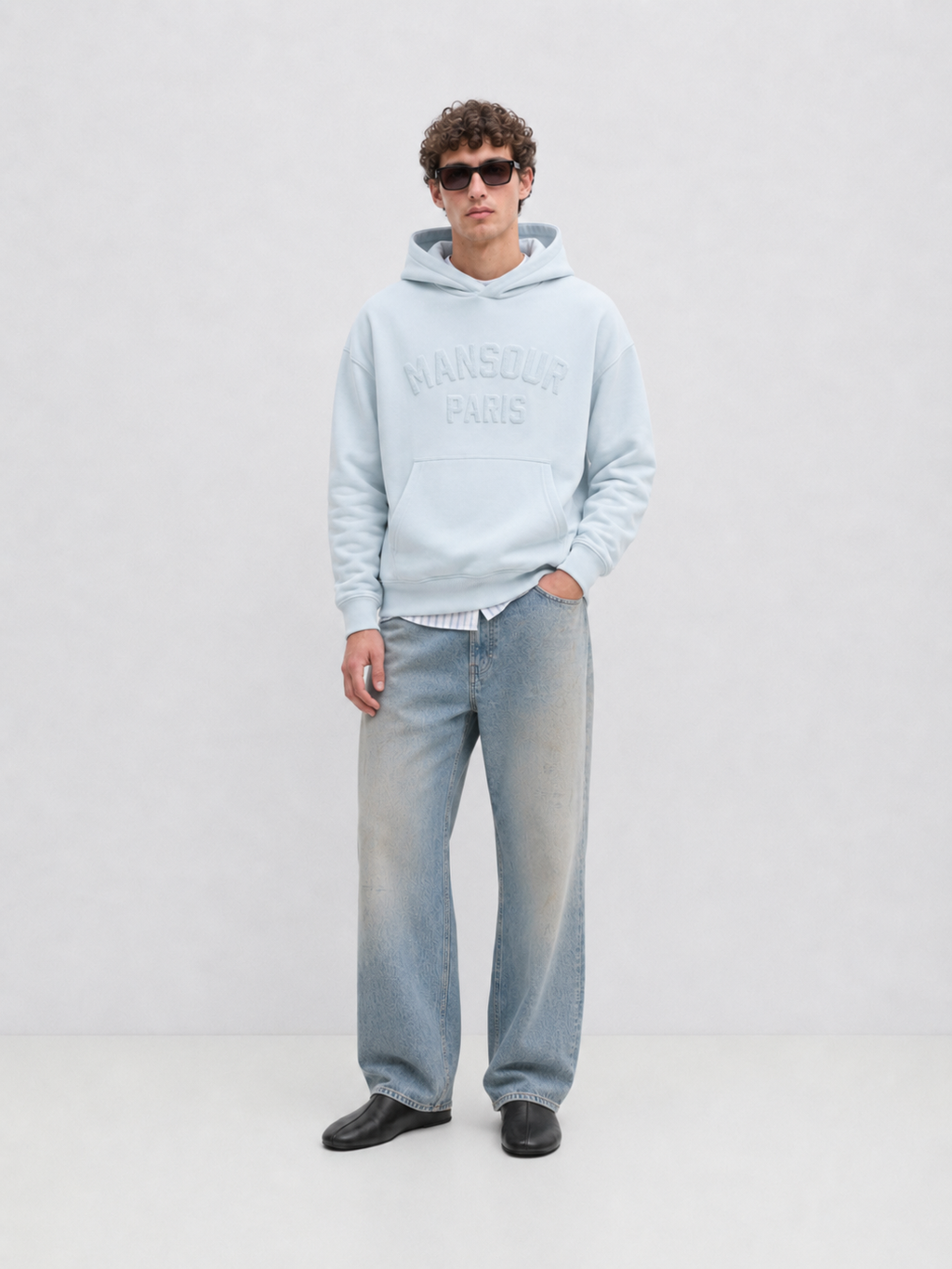Misty Blue Hoodie front