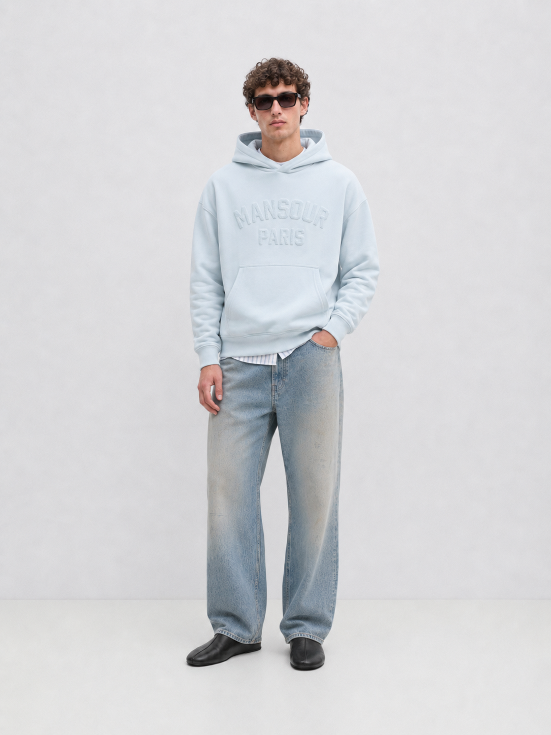 Misty Blue Hoodie front