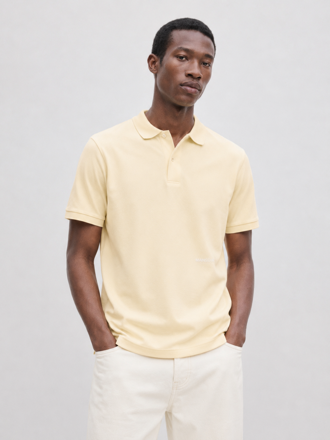 Monogram Piqué Polo Butter Yellow