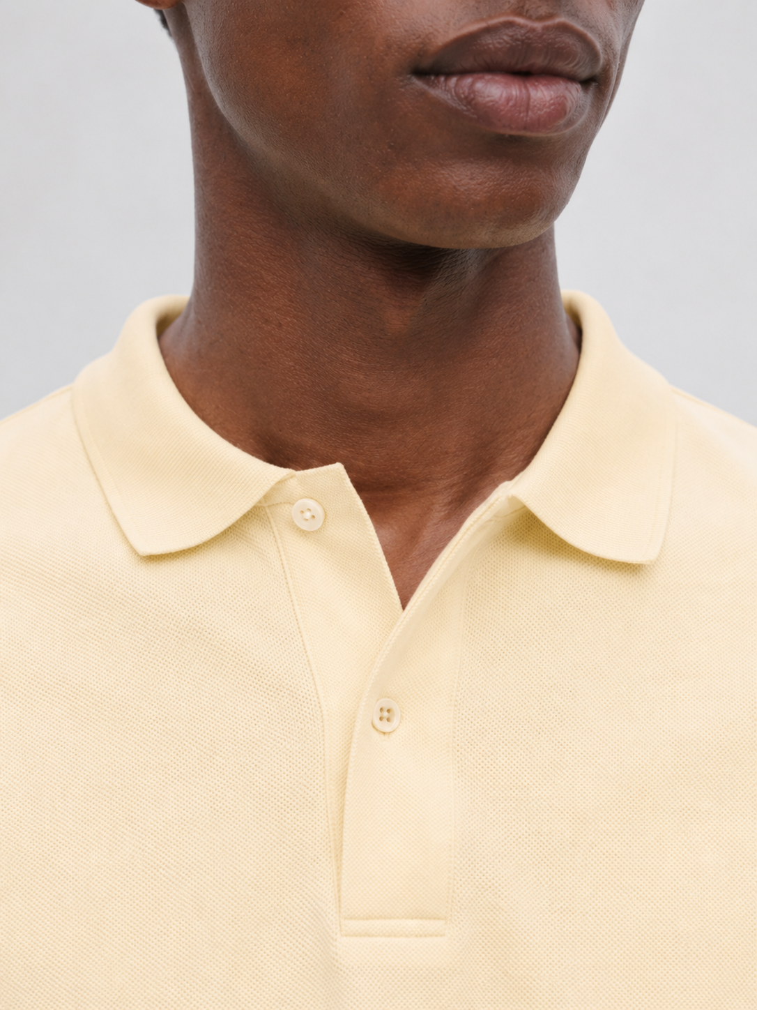 Monogram Piqué Polo Butter Yellow Detail