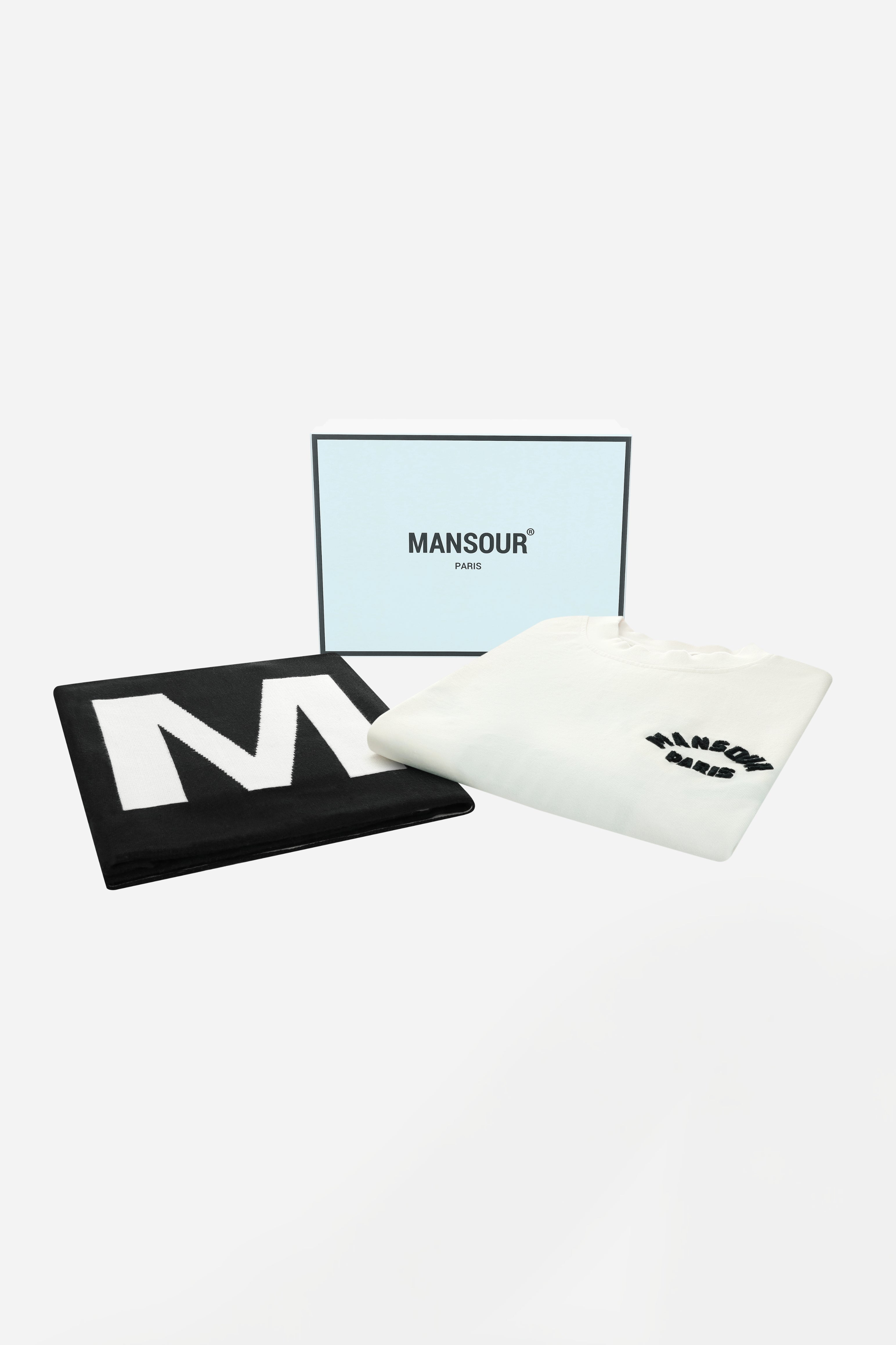 Paris College T-shirt Crème en Sjaal