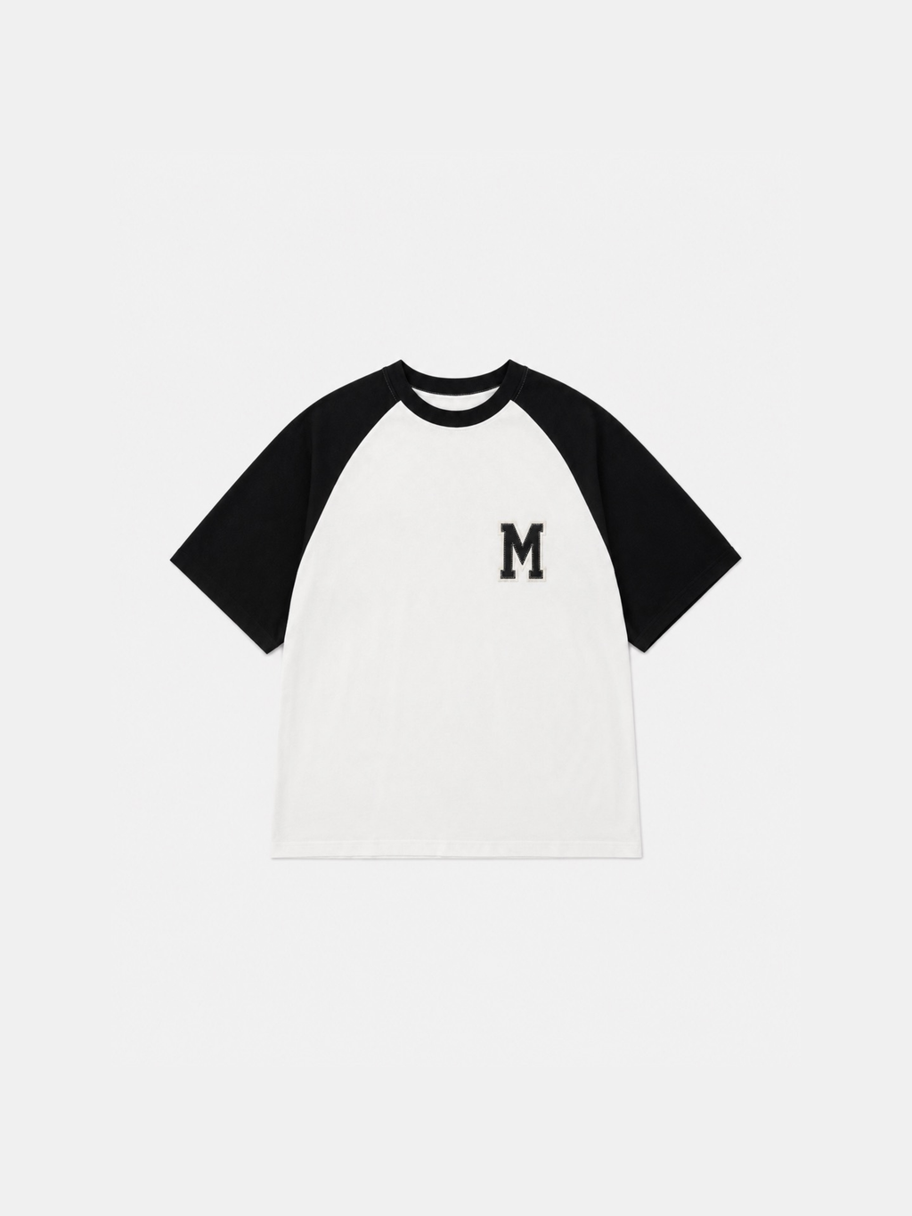 Paris College Baseball Stitch T-shirt Black 5