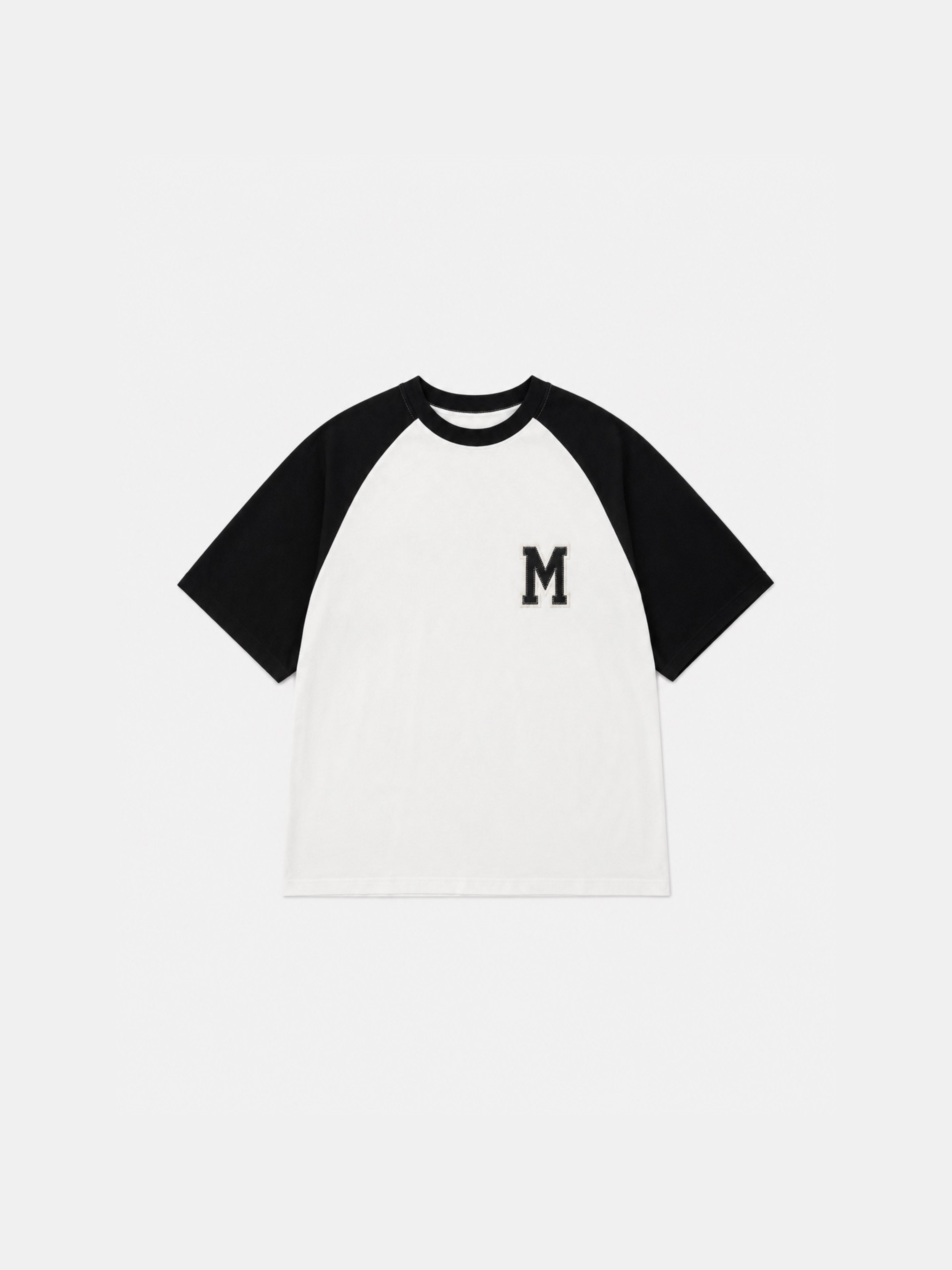Paris College Baseball Stitch T-shirt Black 5