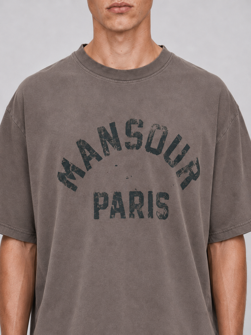Paris College Destroyed T-shirt Coffee 2