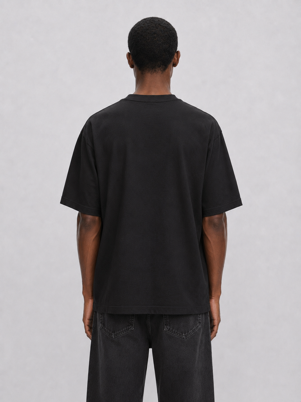 Paris College Destroyed T-shirt Vintage Black 4
