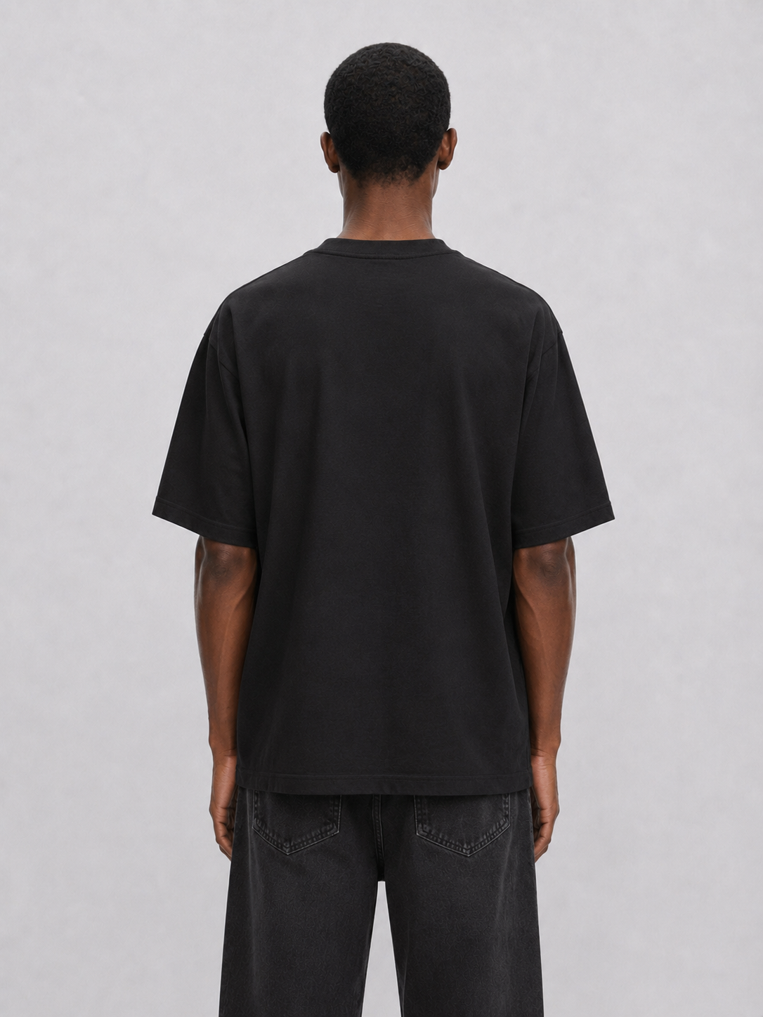 Paris College Destroyed T-shirt Vintage Black 4
