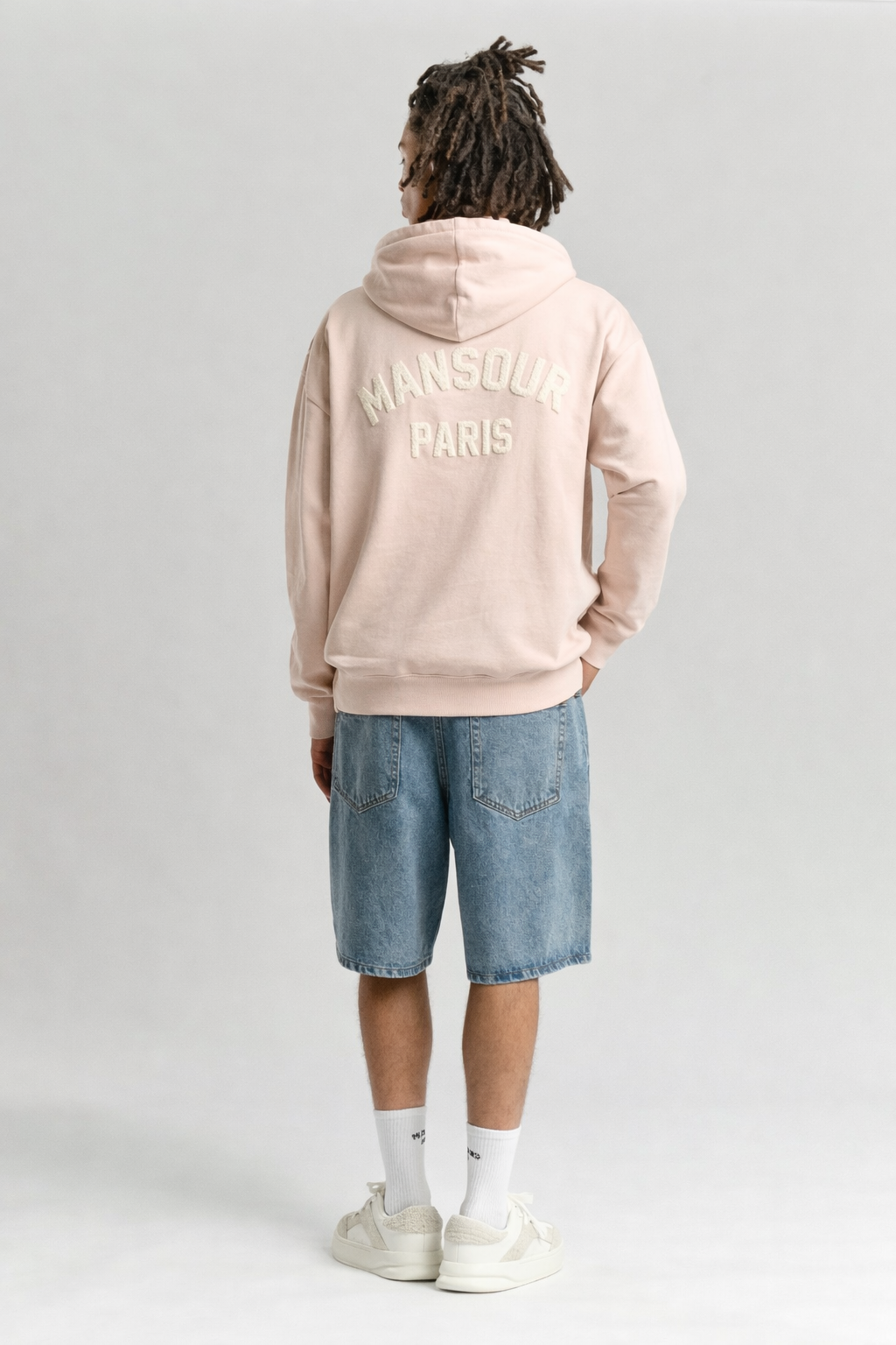 Paris College Hoodie Dusty Pink