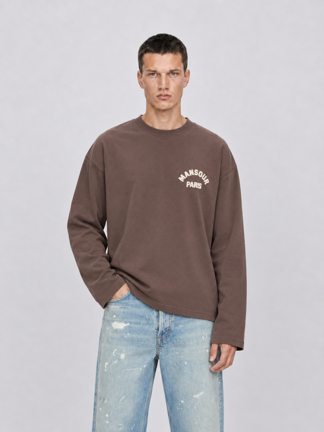 Paris College Longsleeve Choco Brown