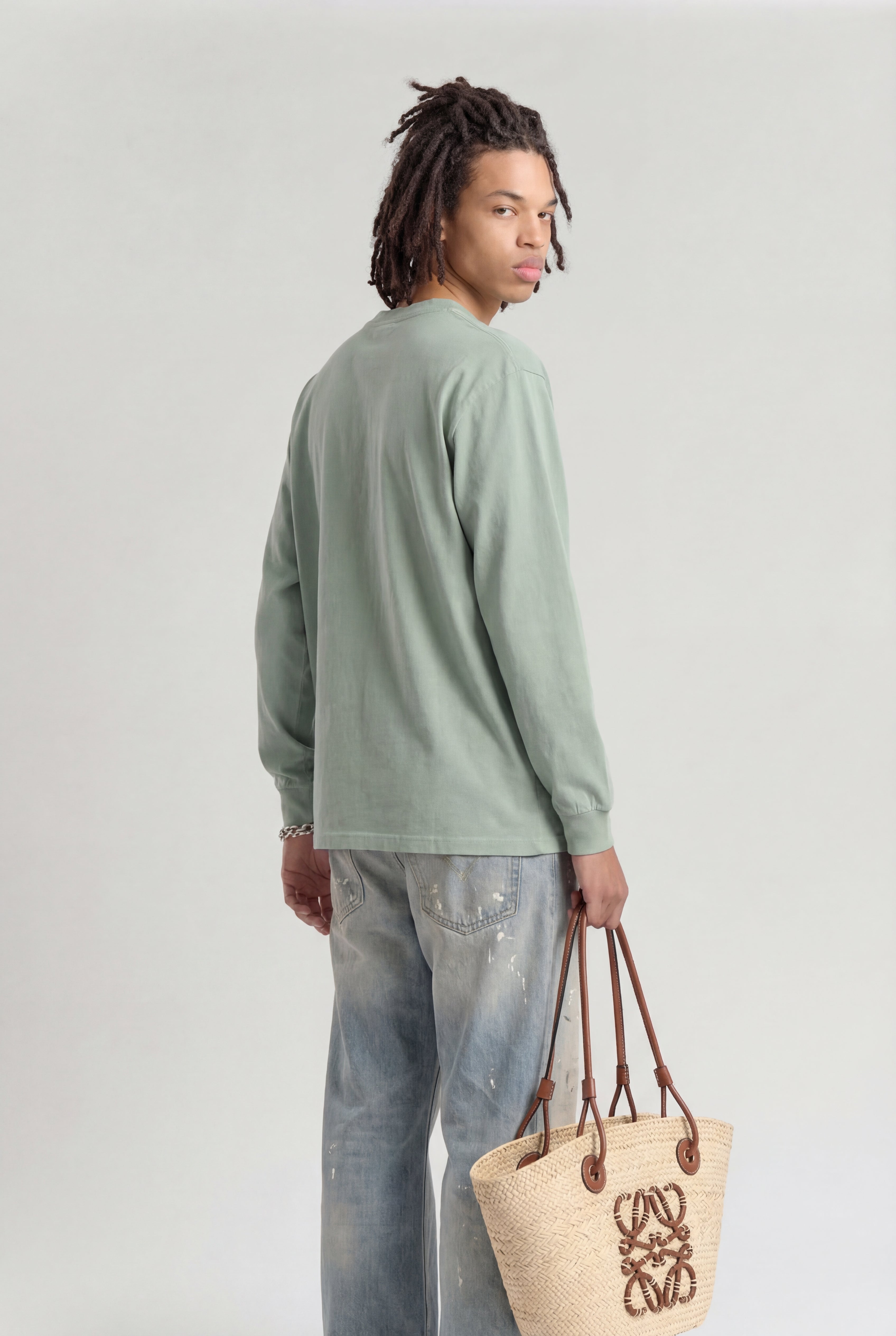 Paris College Longsleeve Green Milieu