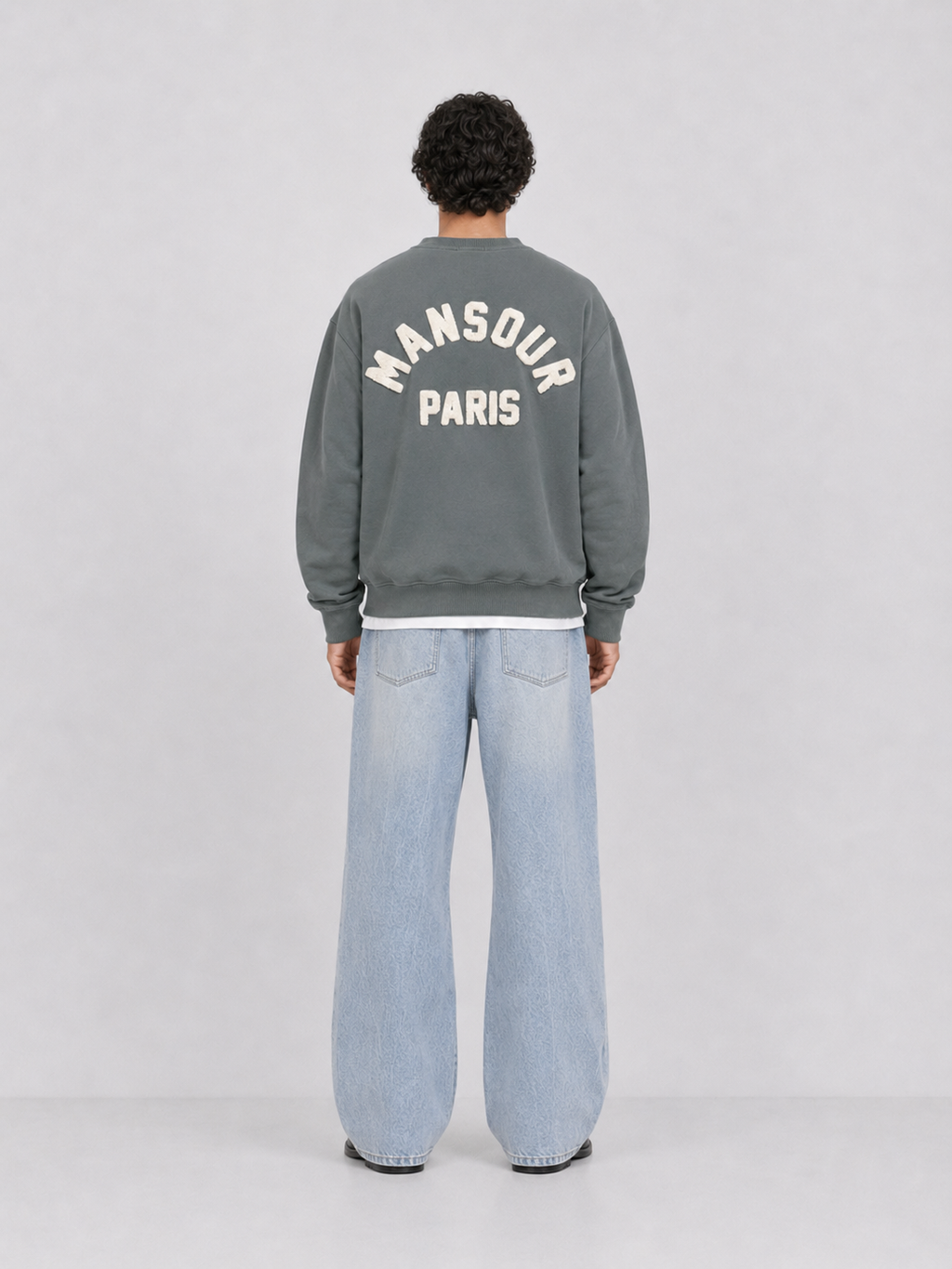 Paris College Pocket Sweater Balsam Green back full