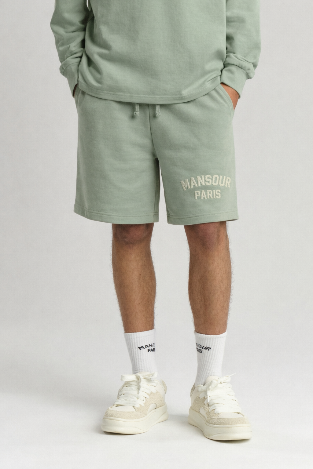 Paris College Short Green Milieu