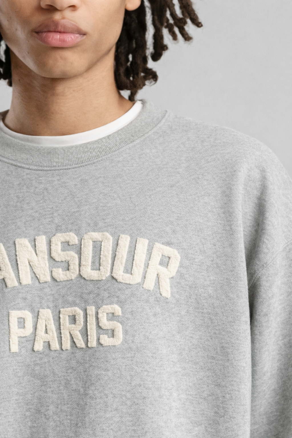 Paris College Sweater Heather Grey