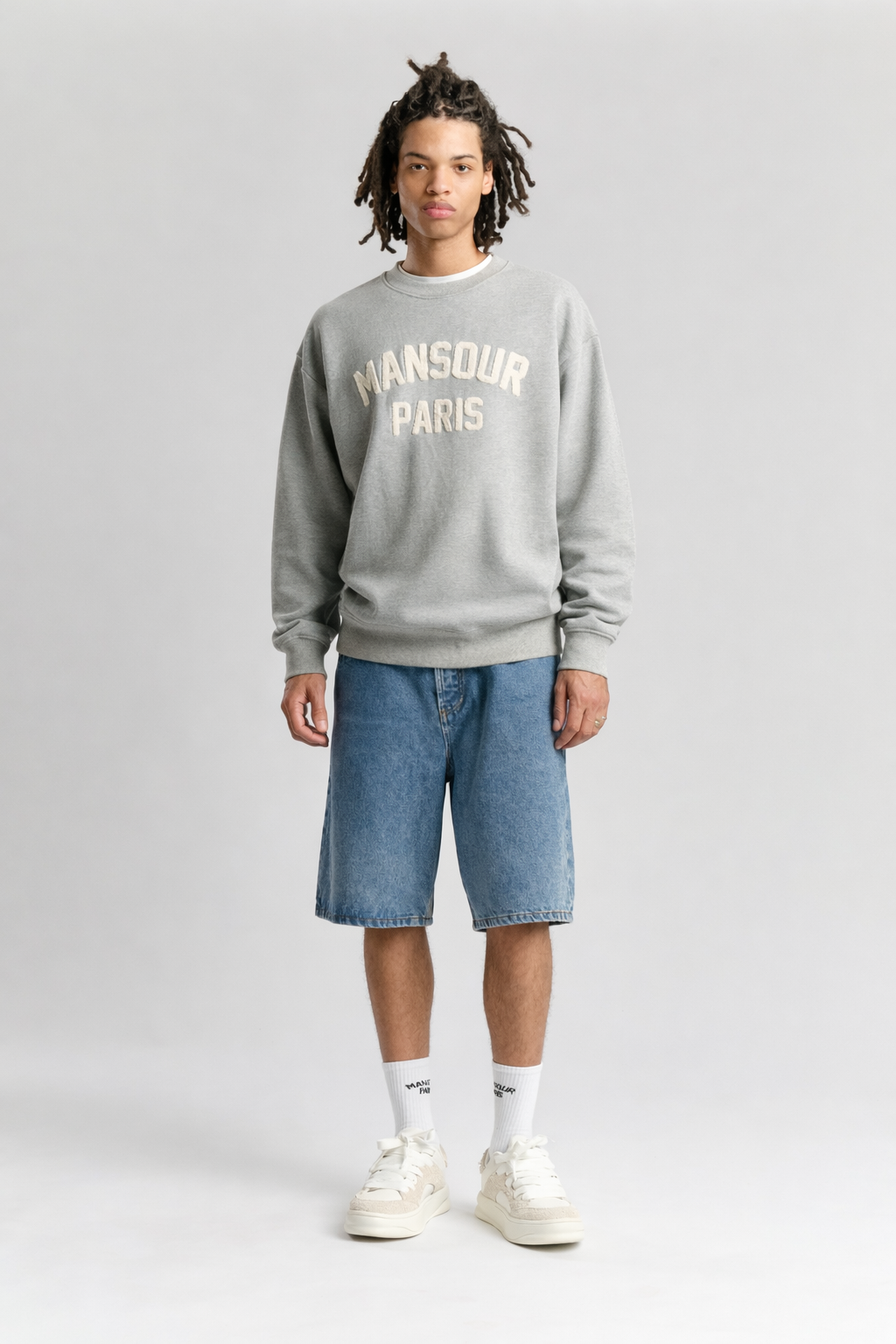 Paris College Sweater Heather Grey