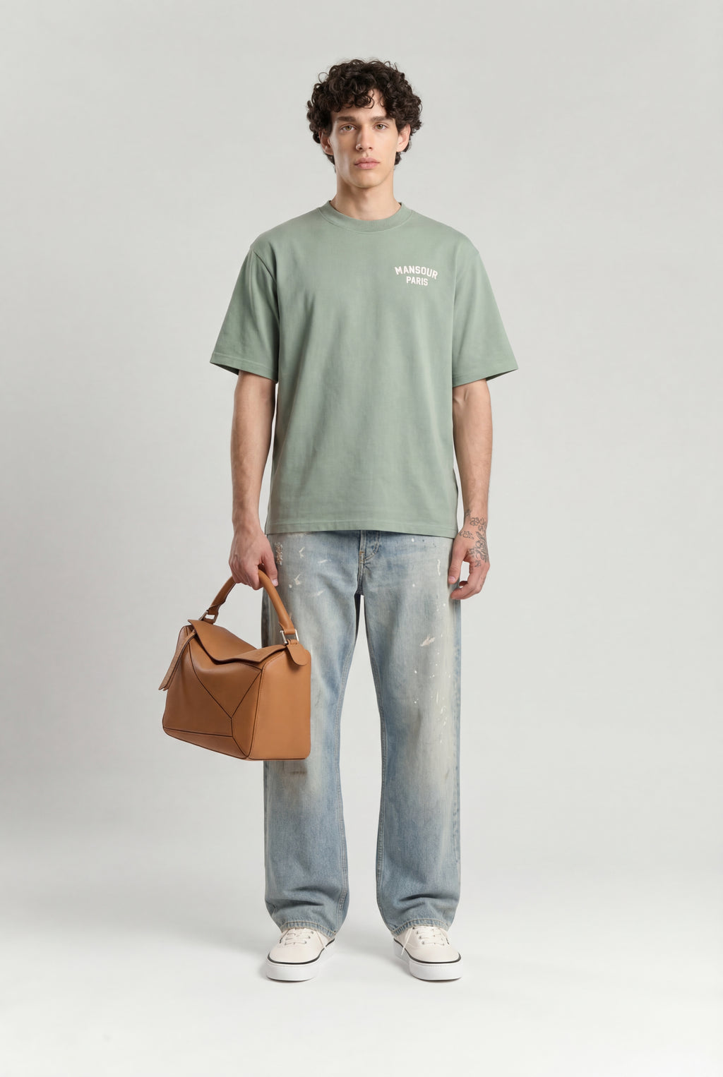 Paris College T-shirt Green Milieu