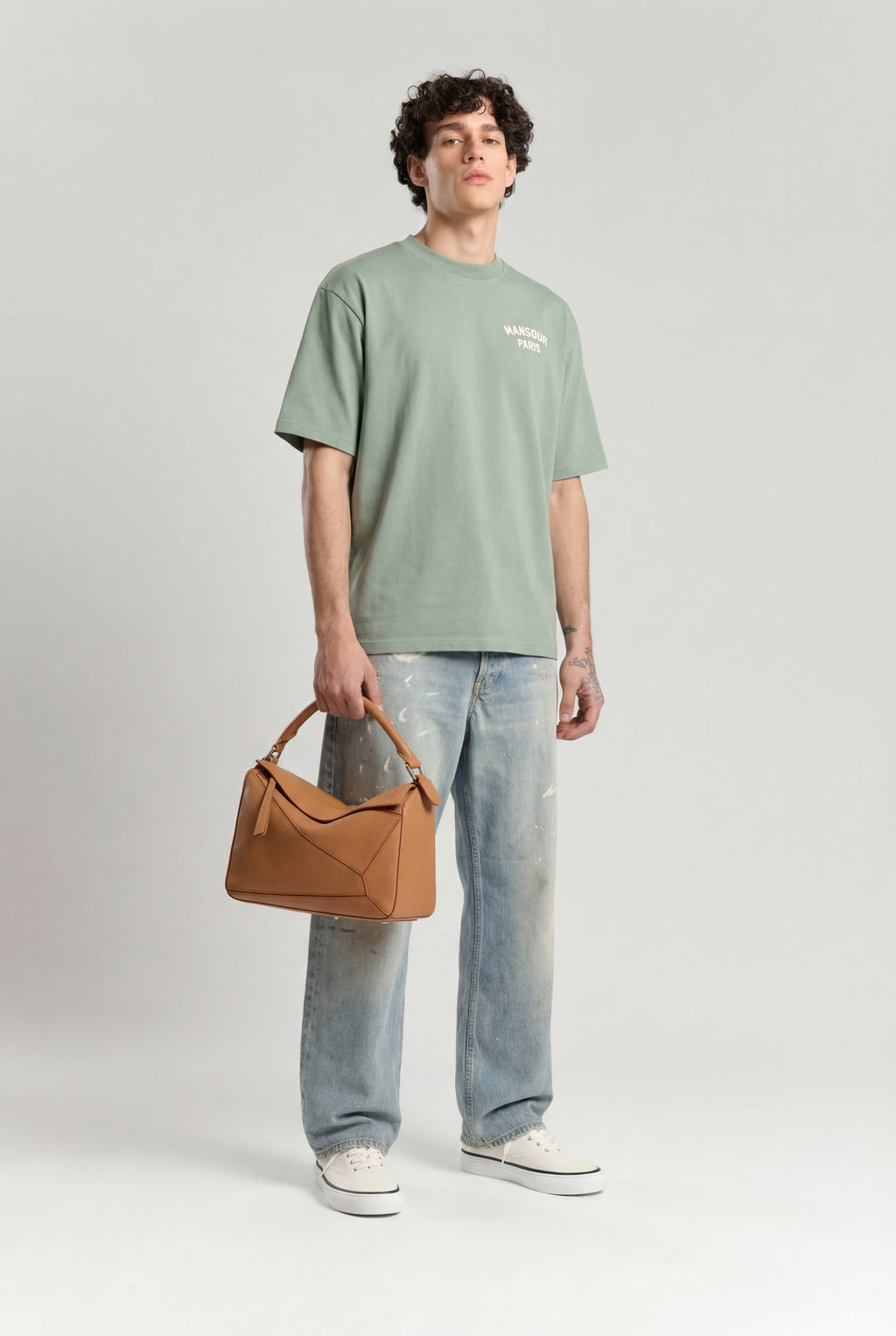 Paris College T-shirt Green Milieu