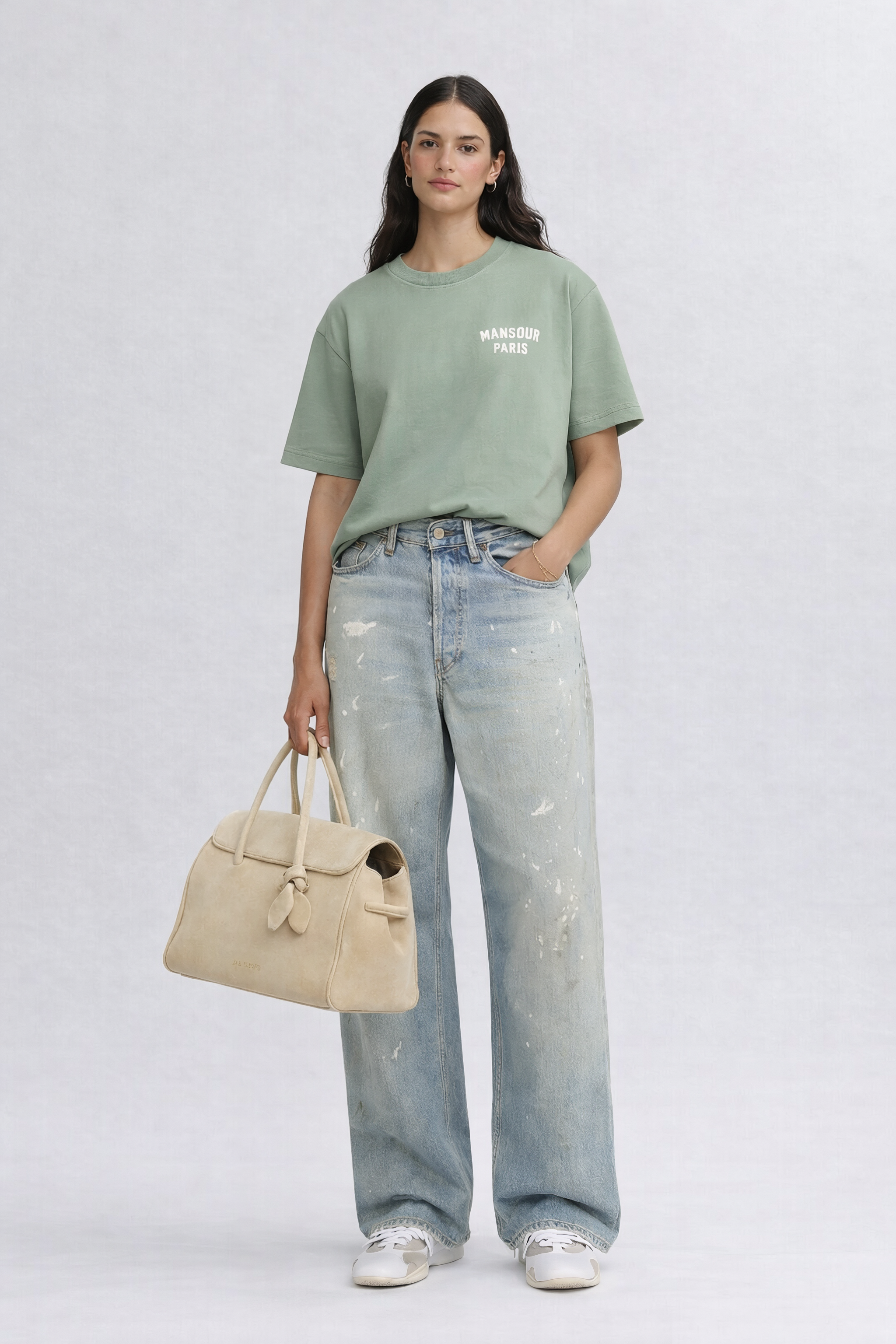 Paris College T-shirt Green Milieu