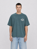 Paris College T-shirt Vintage Green mid body
