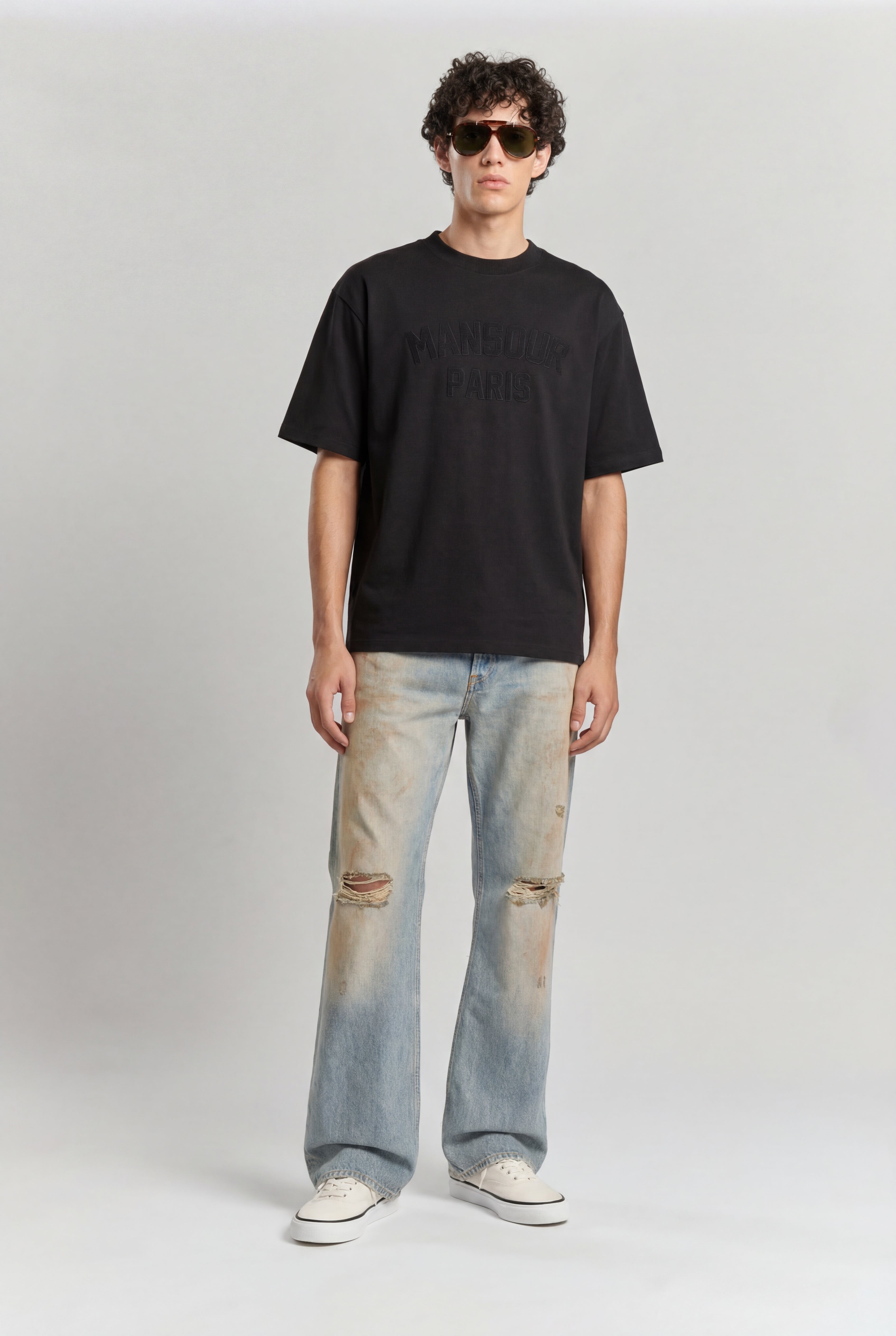 Paris College T-shirt Vintage Black