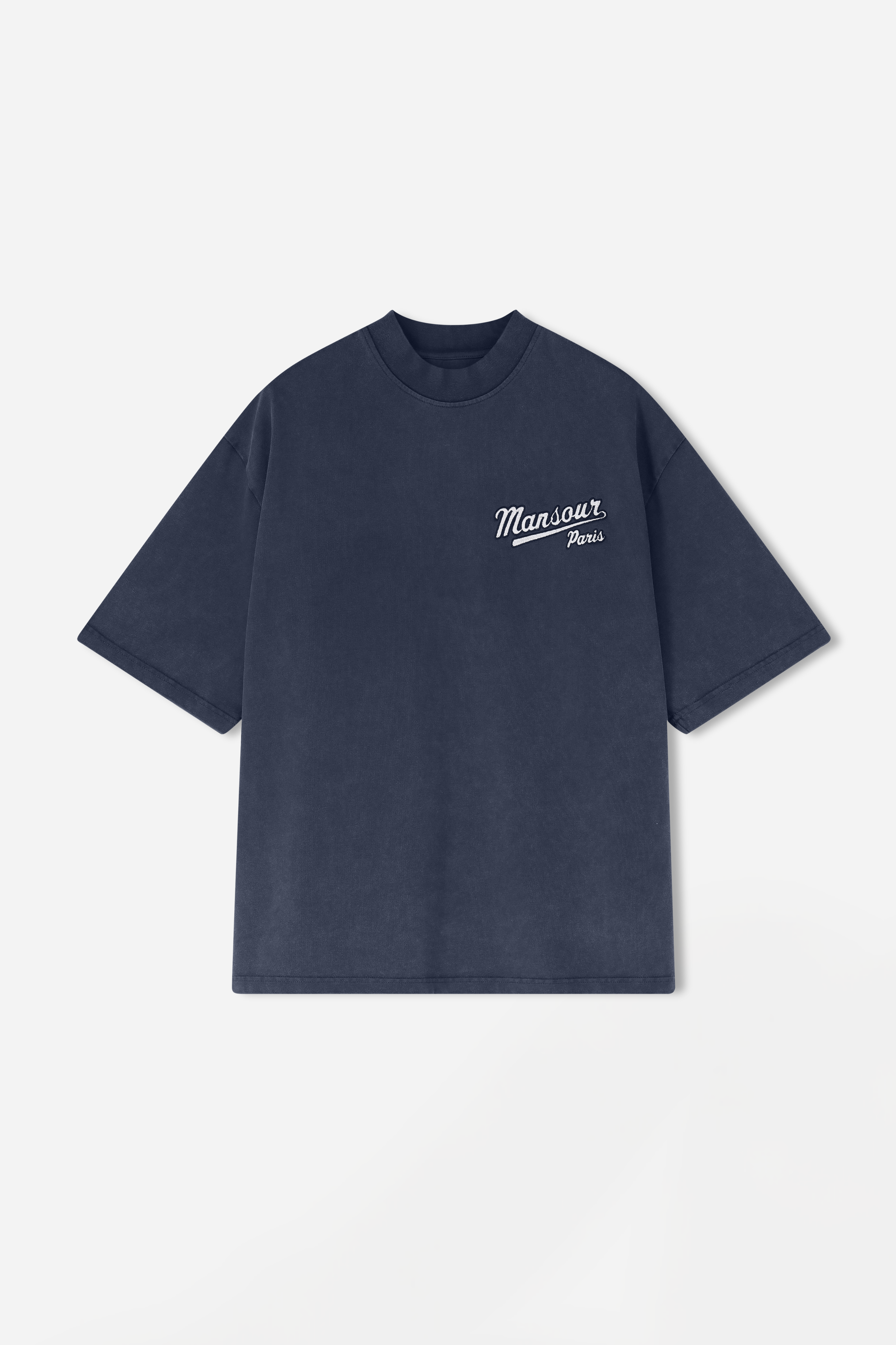 Retro logo T-shirt vintage navy