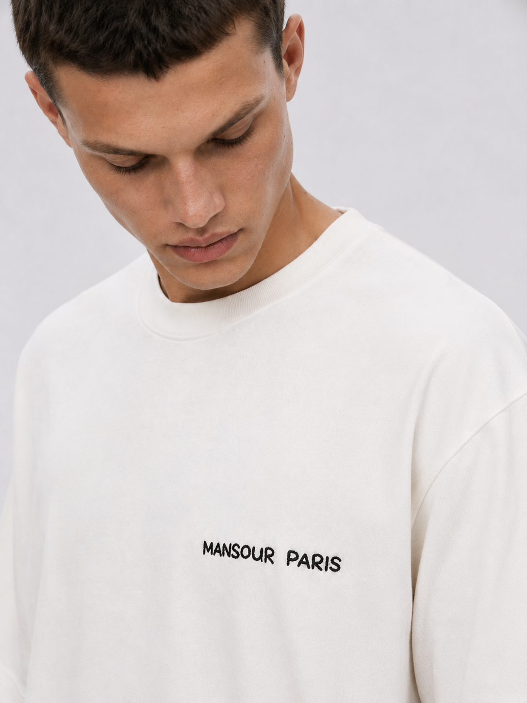 Script Embroidery T-shirt Off-White detail