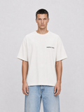 Script Embroidery T-shirt Off-White mid body