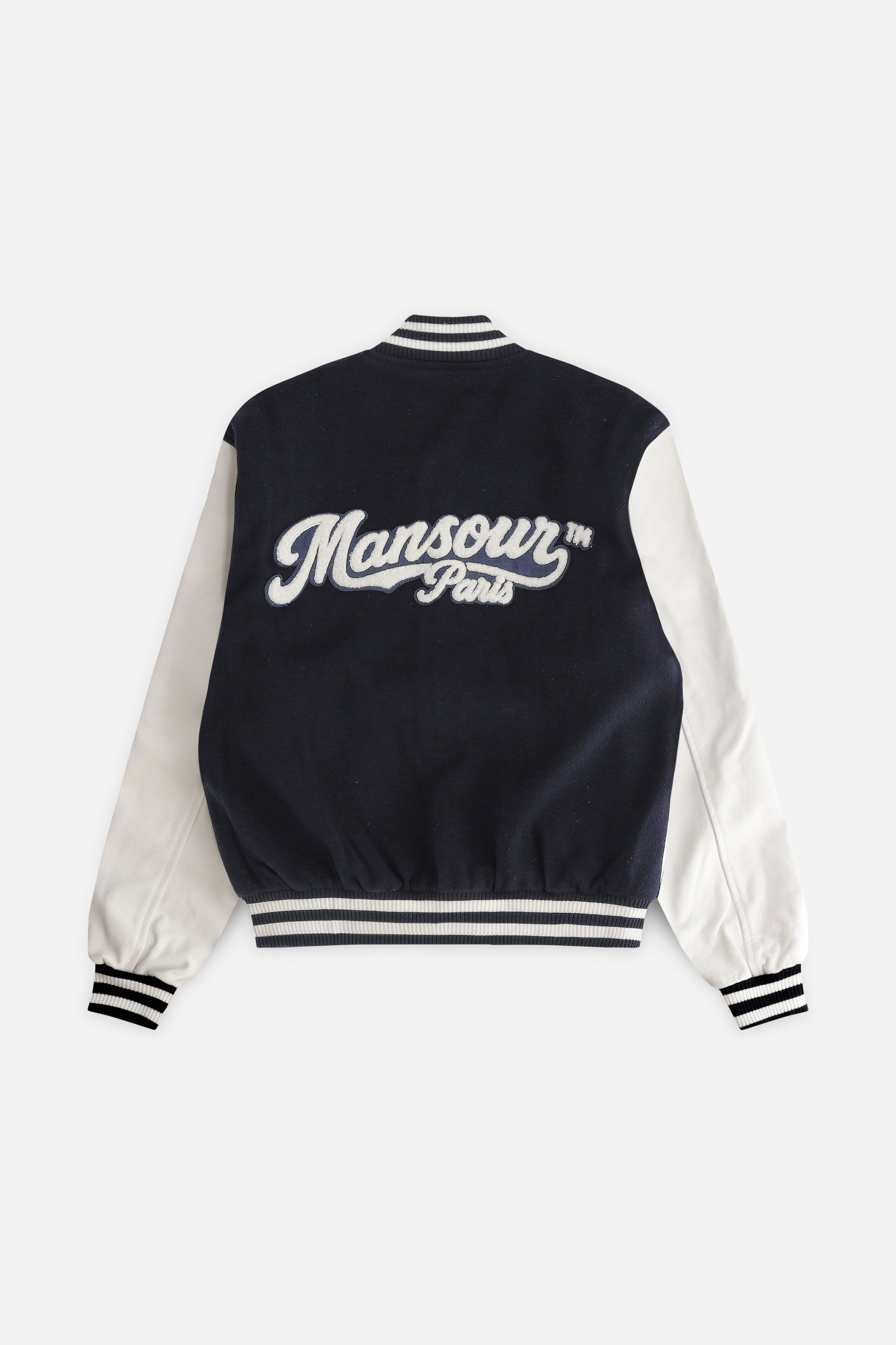 Veste Varsity Universitaire Marine