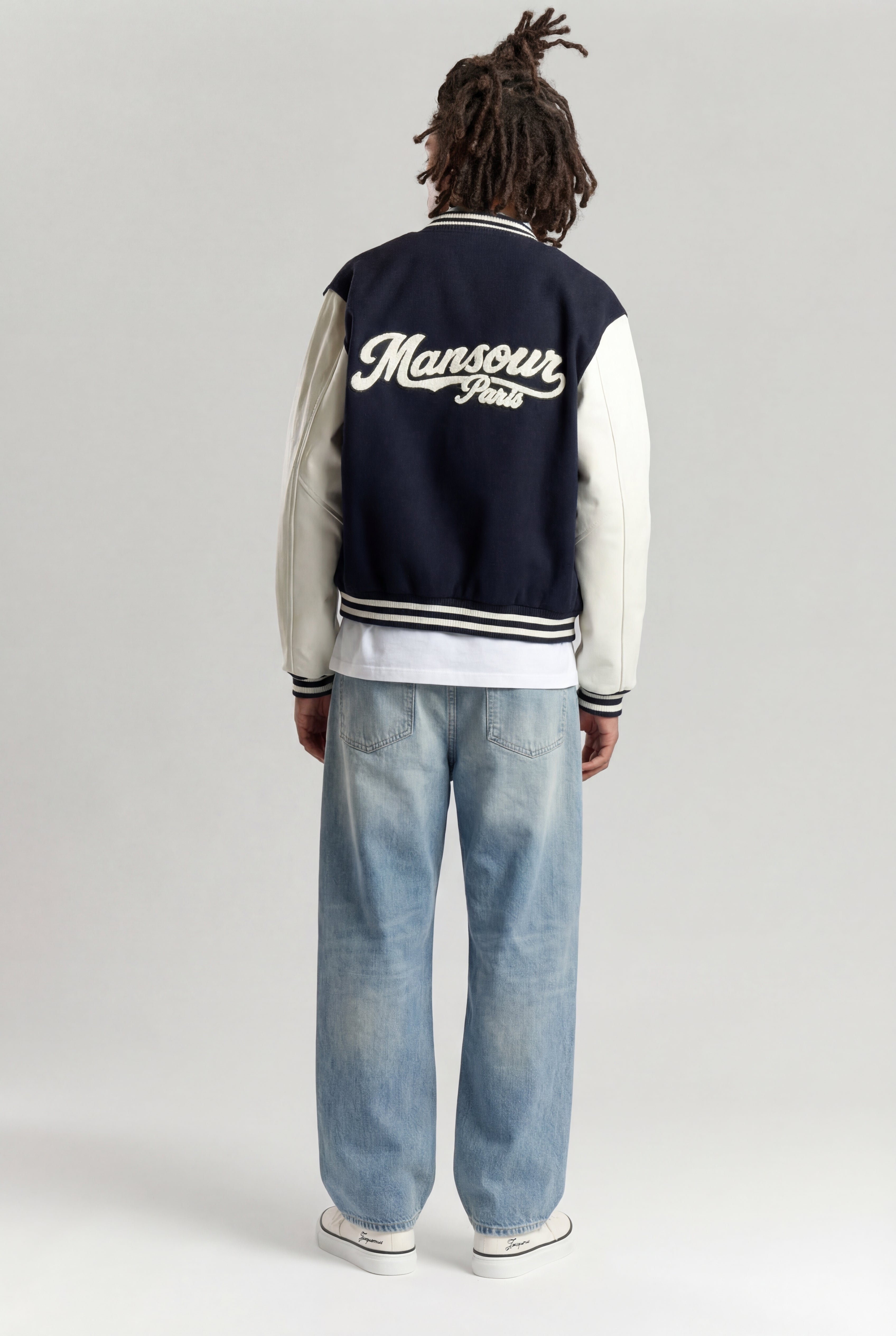 College Varsity Jacket Navy